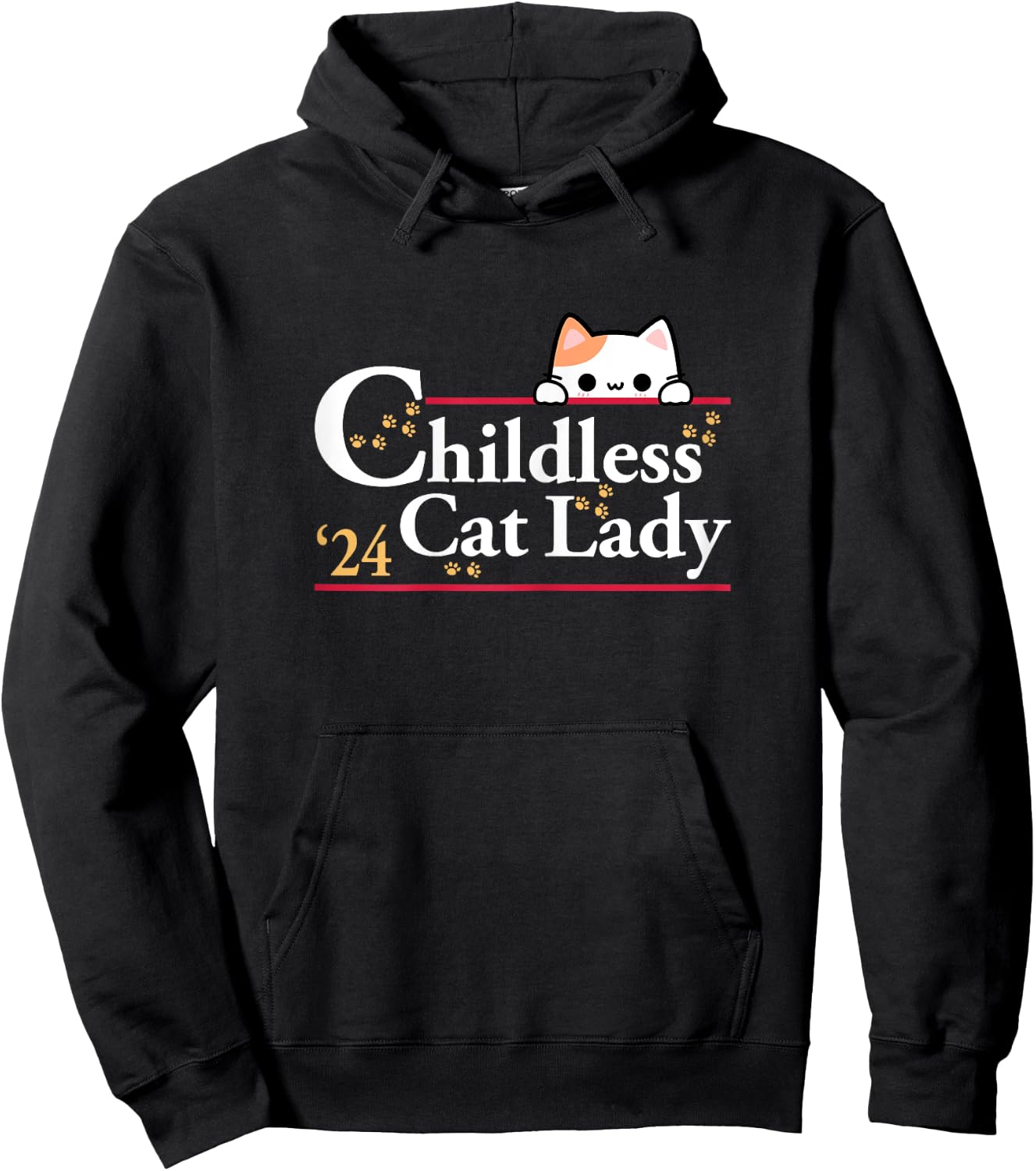 2024 Childless Cat Lady Hoodie - Hoodie | Black