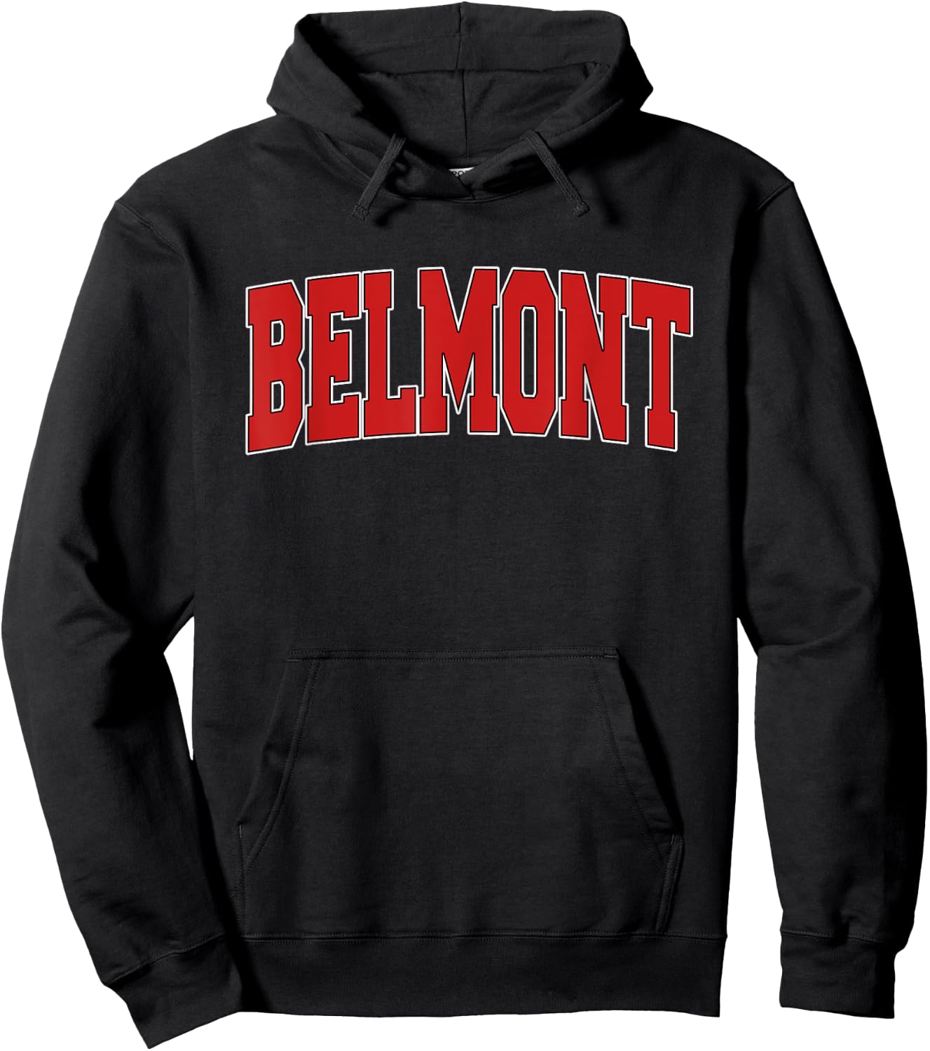 BELMONT CA CALIFORNIA Varsity Style USA Vintage Sports Hoodie - Hoodie | Black