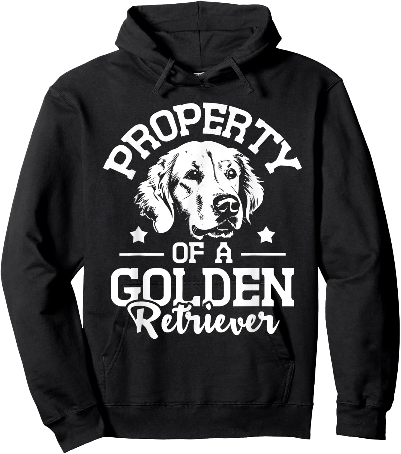 Property Of A Golden Retriever - Dog Lover Puppy Trainer Men Women Girls Kids Hoodie - Hoodie | Black