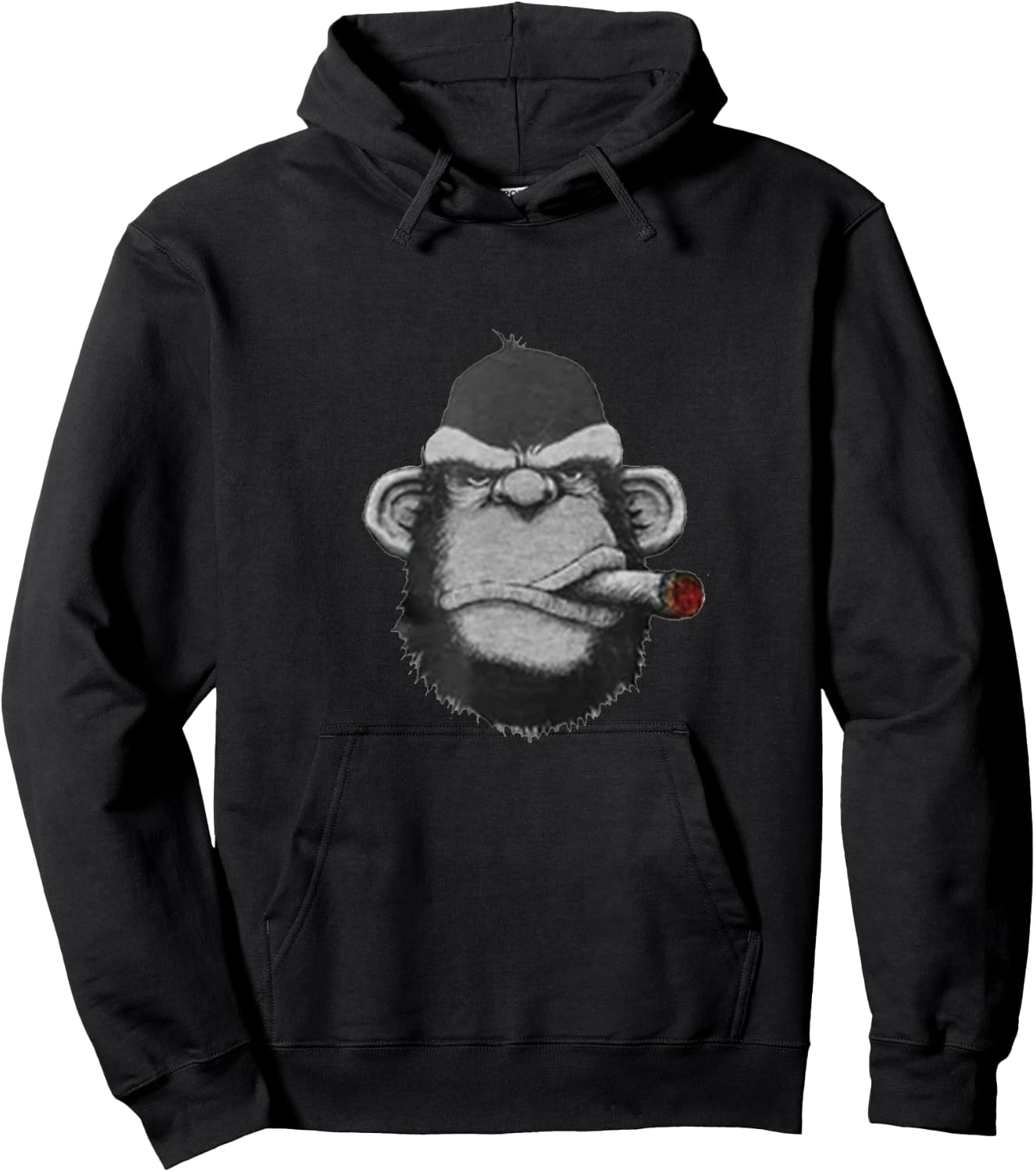 Monkey Business Funny Cigar Smoker Hoodie - Hoodie | Black