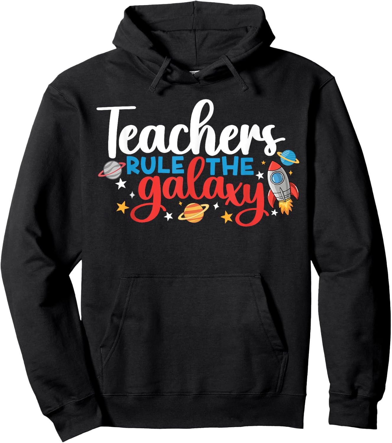 Space Lover Teacher Life Back To School Space Rocket Hoodie - Hoodie | Black