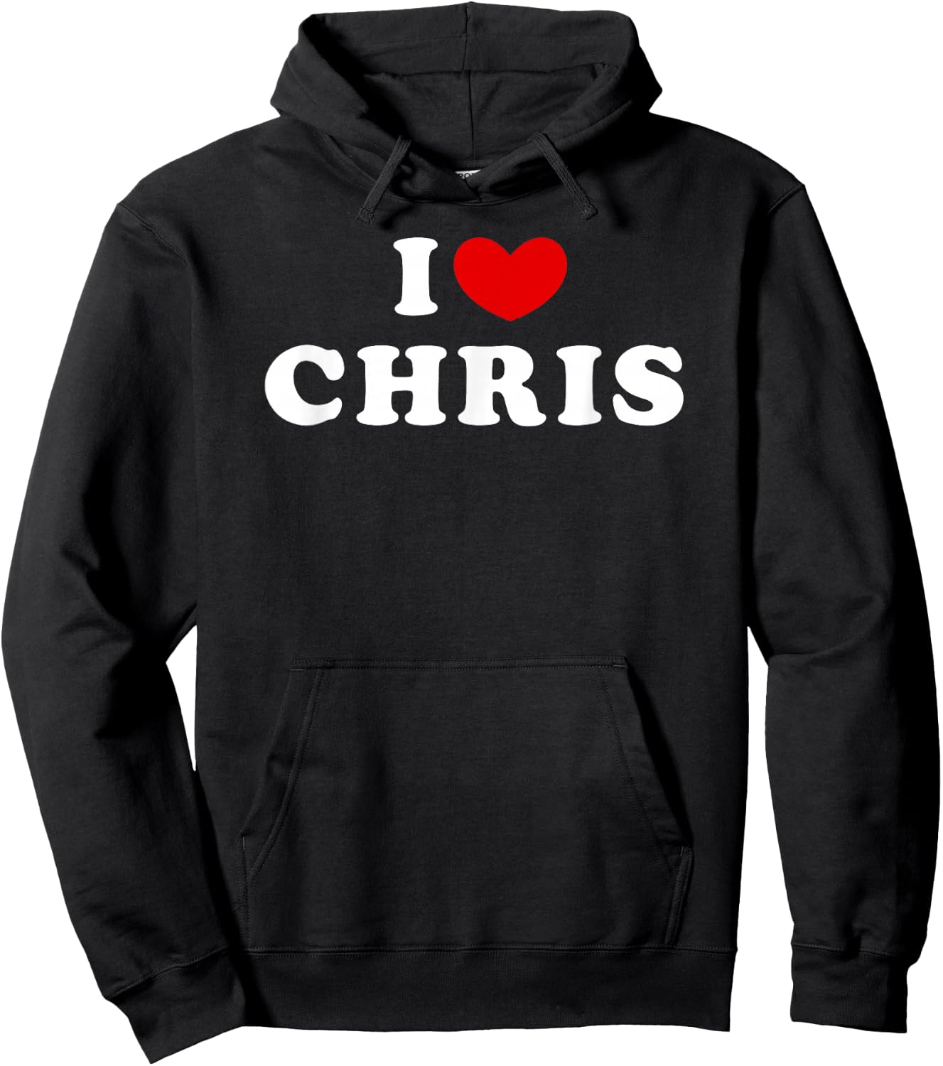 I Love Chris, I Heart Chris , Small, Black Hoodie - Hoodie | Black