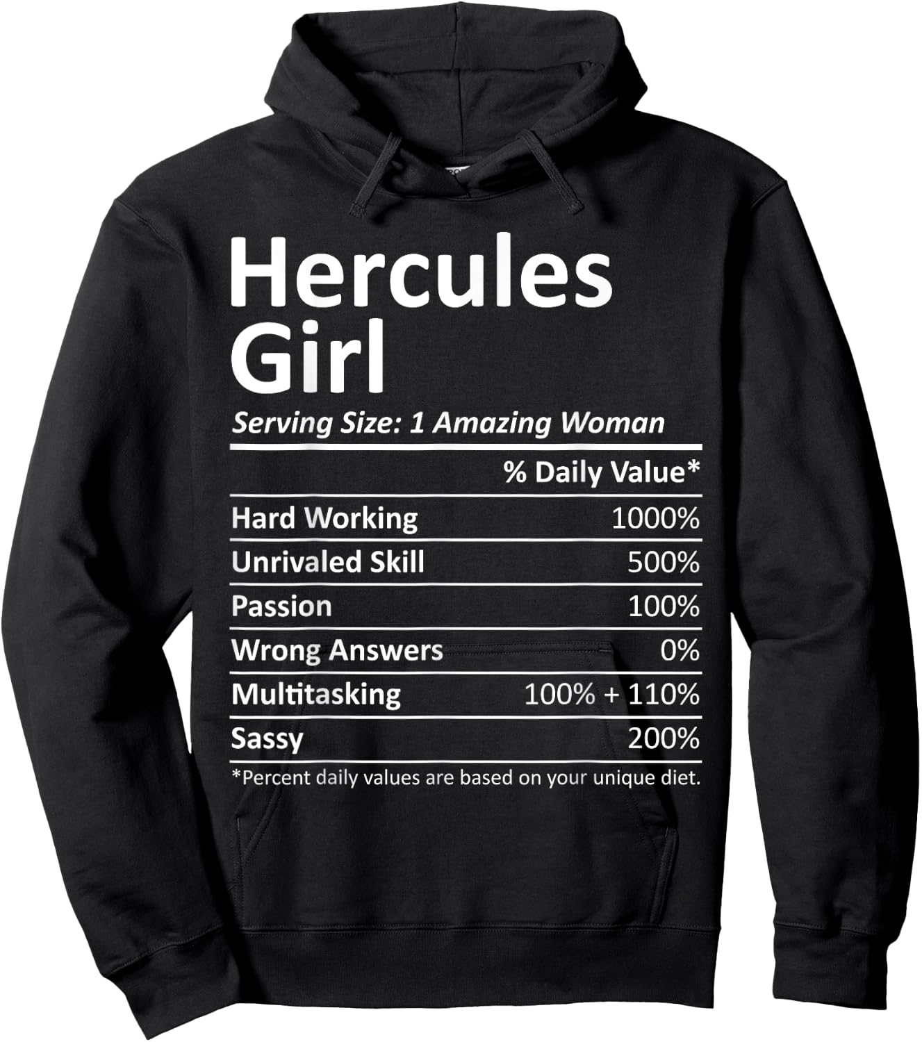 HERCULES GIRL CA CALIFORNIA Funny City Home Roots USA Gift Hoodie - Hoodie | Black