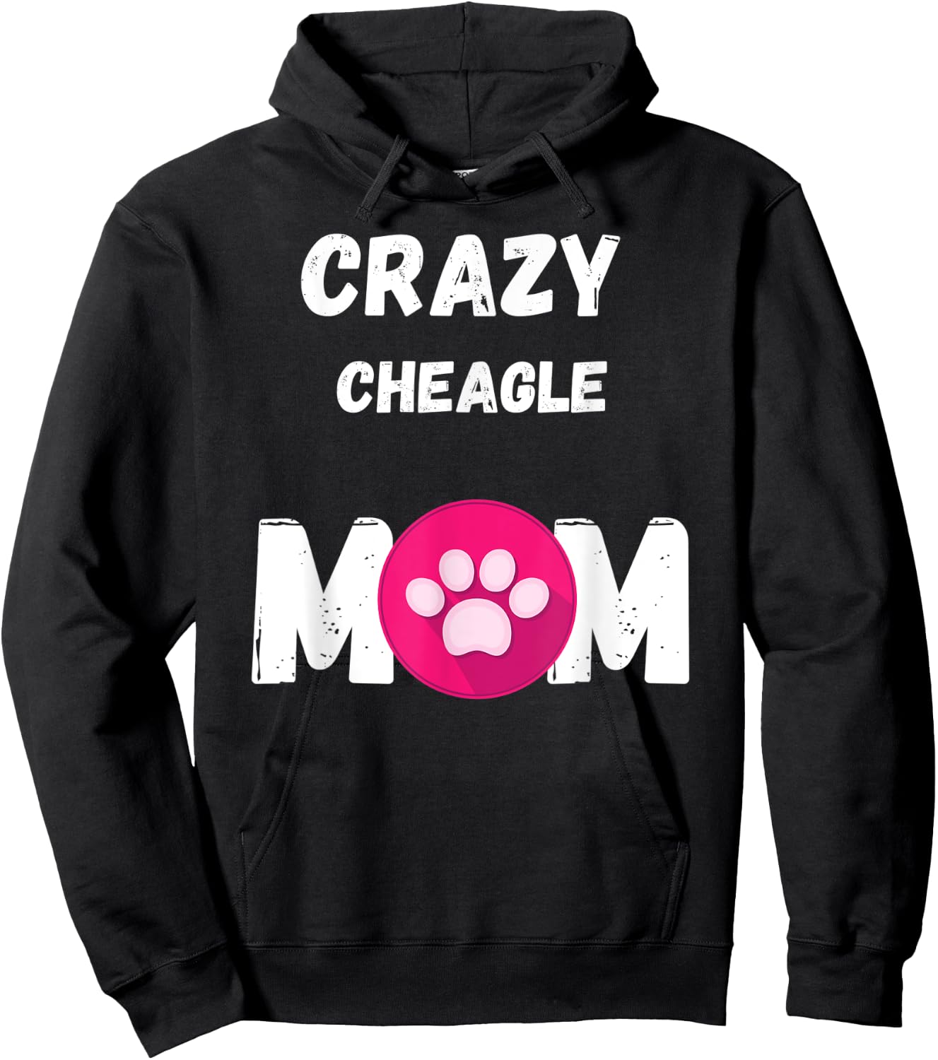 Crazy Cheagle Dog Mom Gift Men Women Kids Hoodie - Hoodie | Black