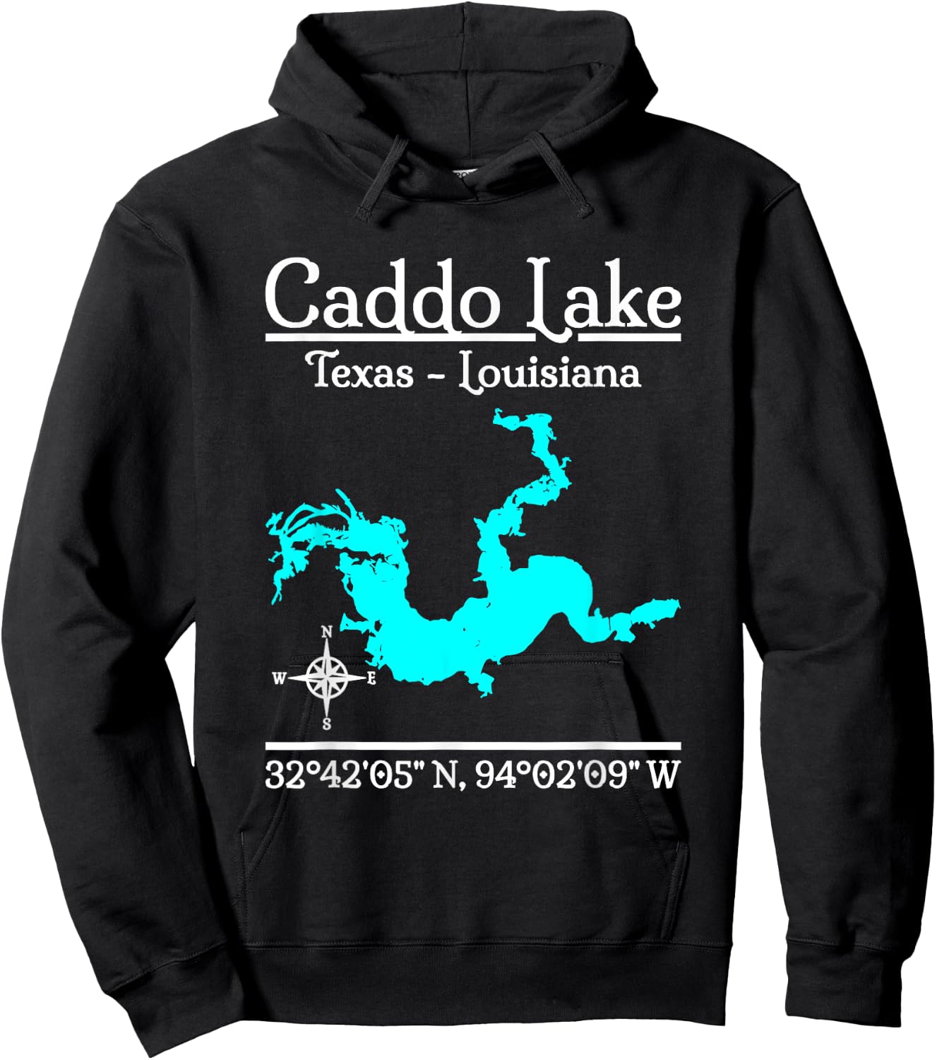 Caddo Lake - Texas - Louisiana Hoodie - Hoodie | Black
