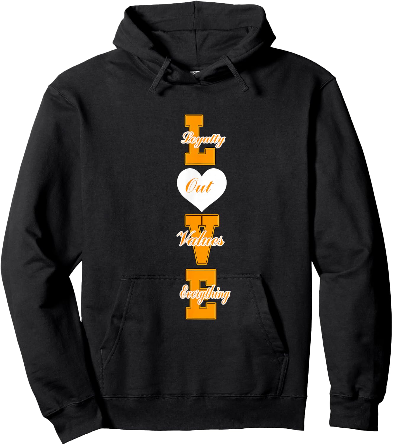 Orange Loyalty > Everything Orange Graphic Hoodie - Hoodie | Black