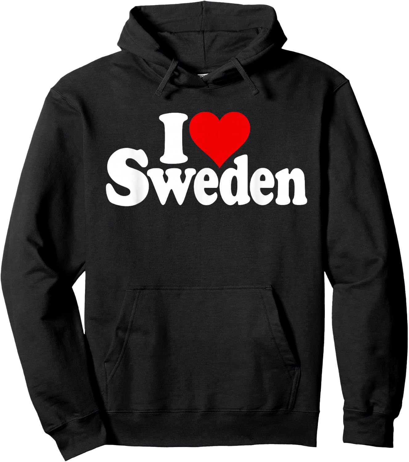 I Love Heart Sweden Sverige Swedish Culture Hoodie - Hoodie | Black