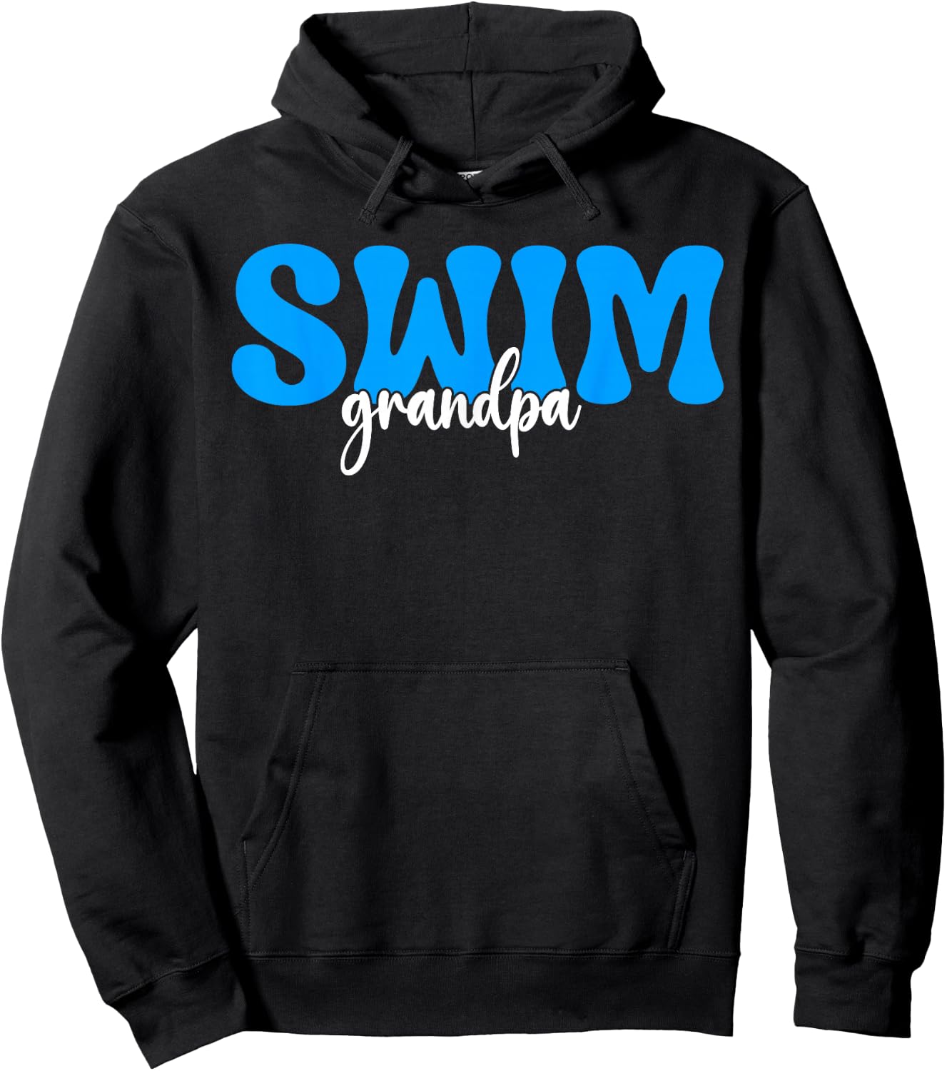 Swim Grandpa Swimmer Grandfather Swimming Grandpa Hoodie - Hoodie | Black