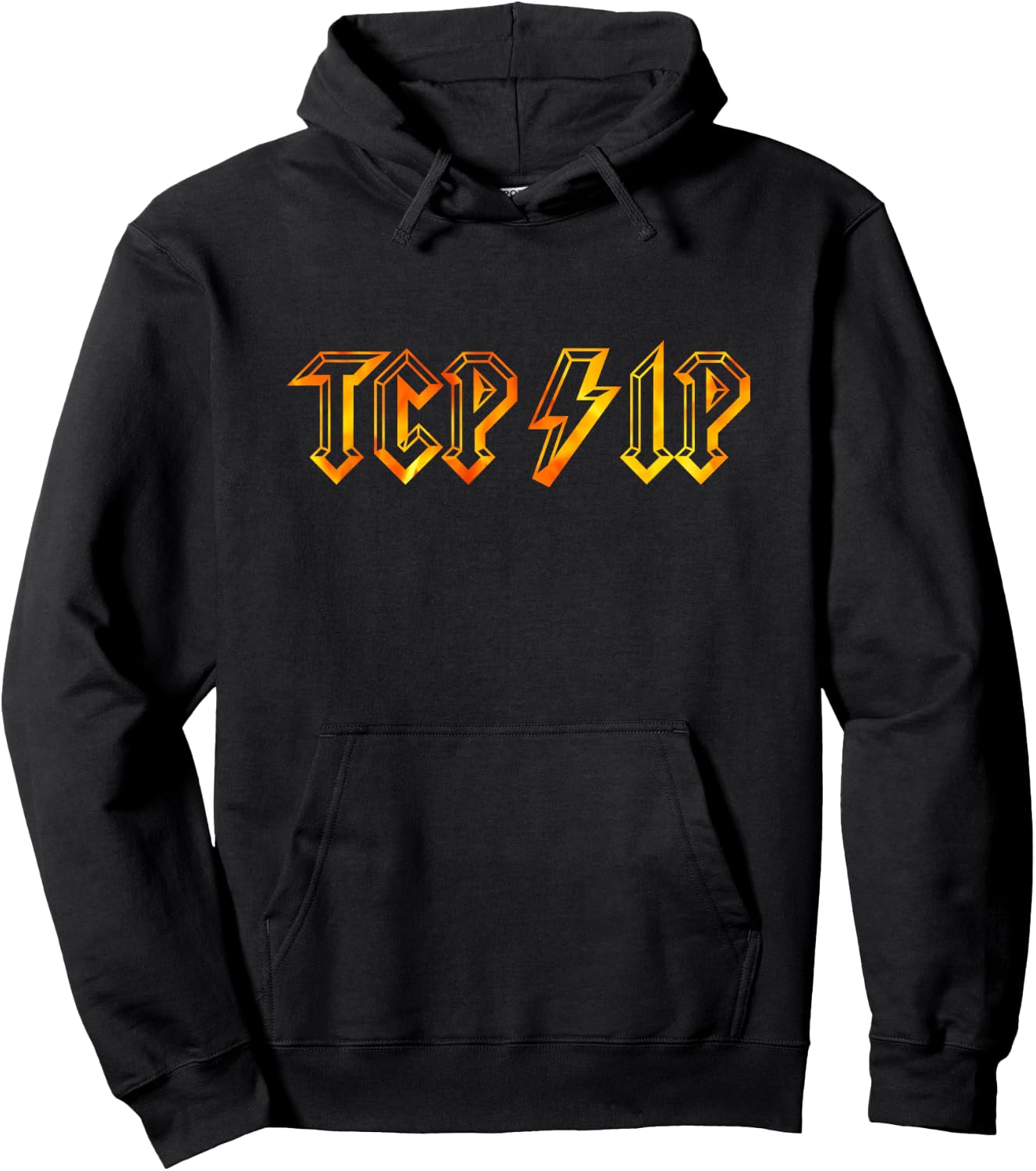 TCP/IP in Rock N Roll Style - Computer Geeks' Networking Hoodie - Hoodie | Black