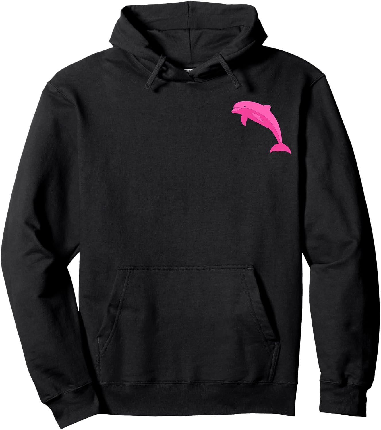 Pink Dolphin Logo Shirt Hoodie - Hoodie | Black