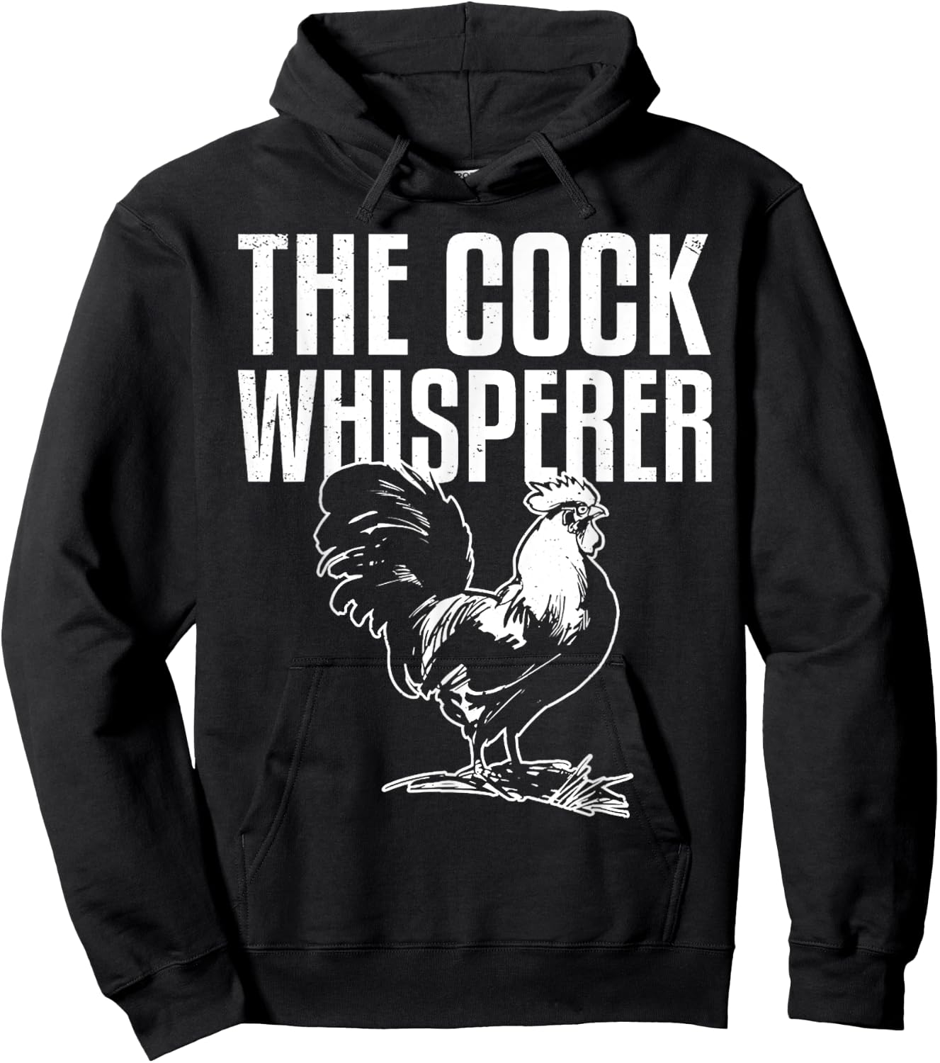 Cock Whisperer Animal Funny Adult Joke Chicken Hen Lover Hoodie - Hoodie | Black