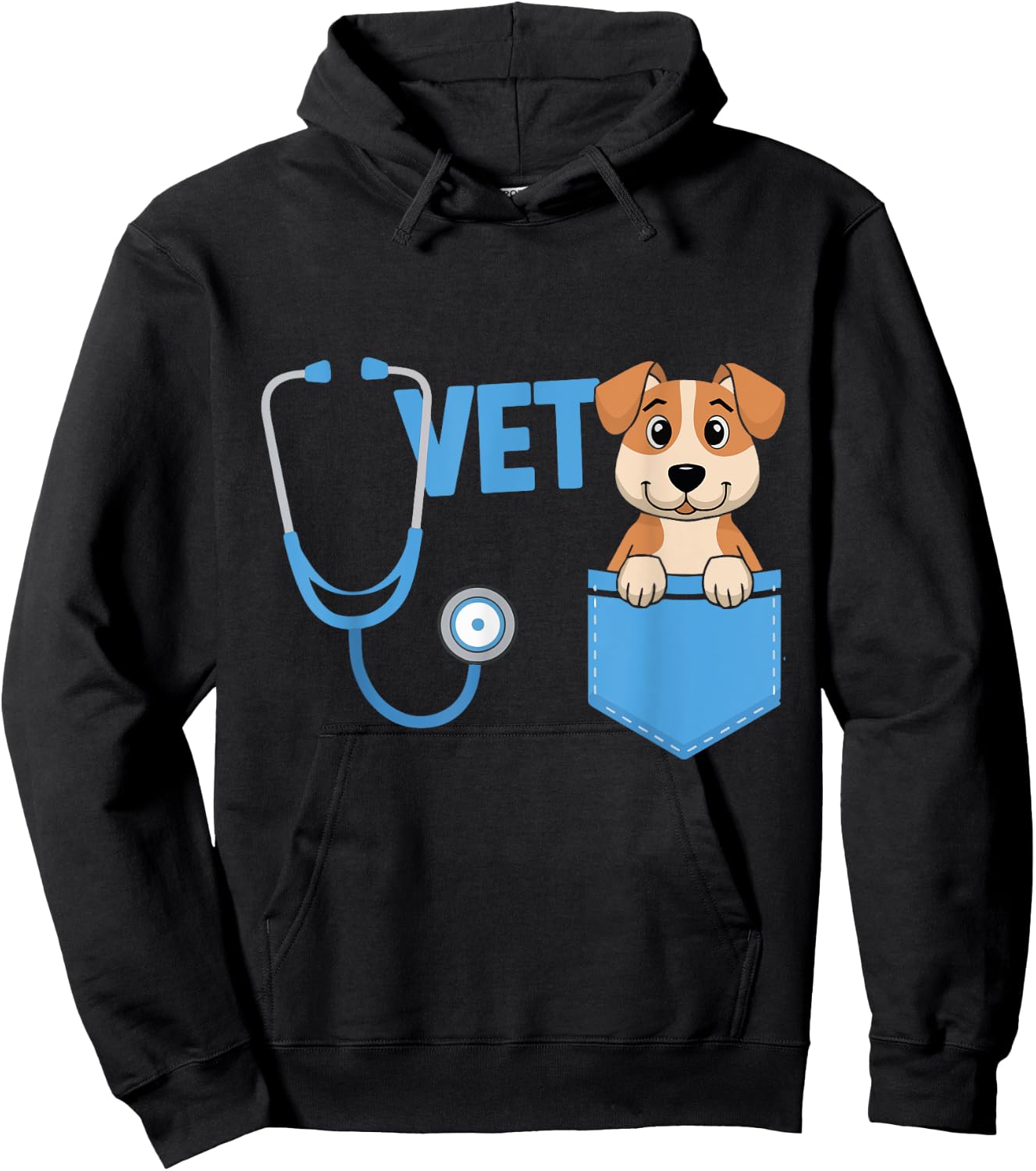 Funny Veterinarian Costume Halloween Animal Pet Doctor Hoodie - Hoodie | Black