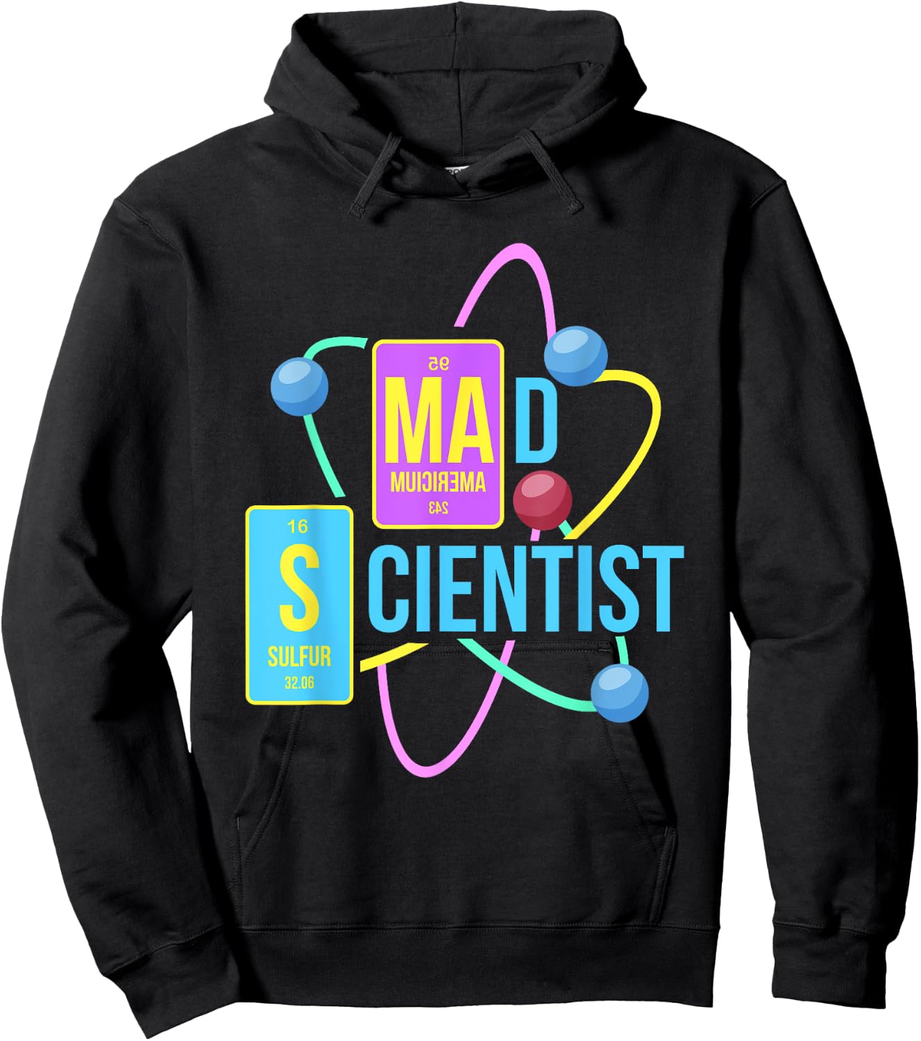 Mad Scientist T Shirt Science For Child Boys Girls Costume Hoodie - Hoodie | Black