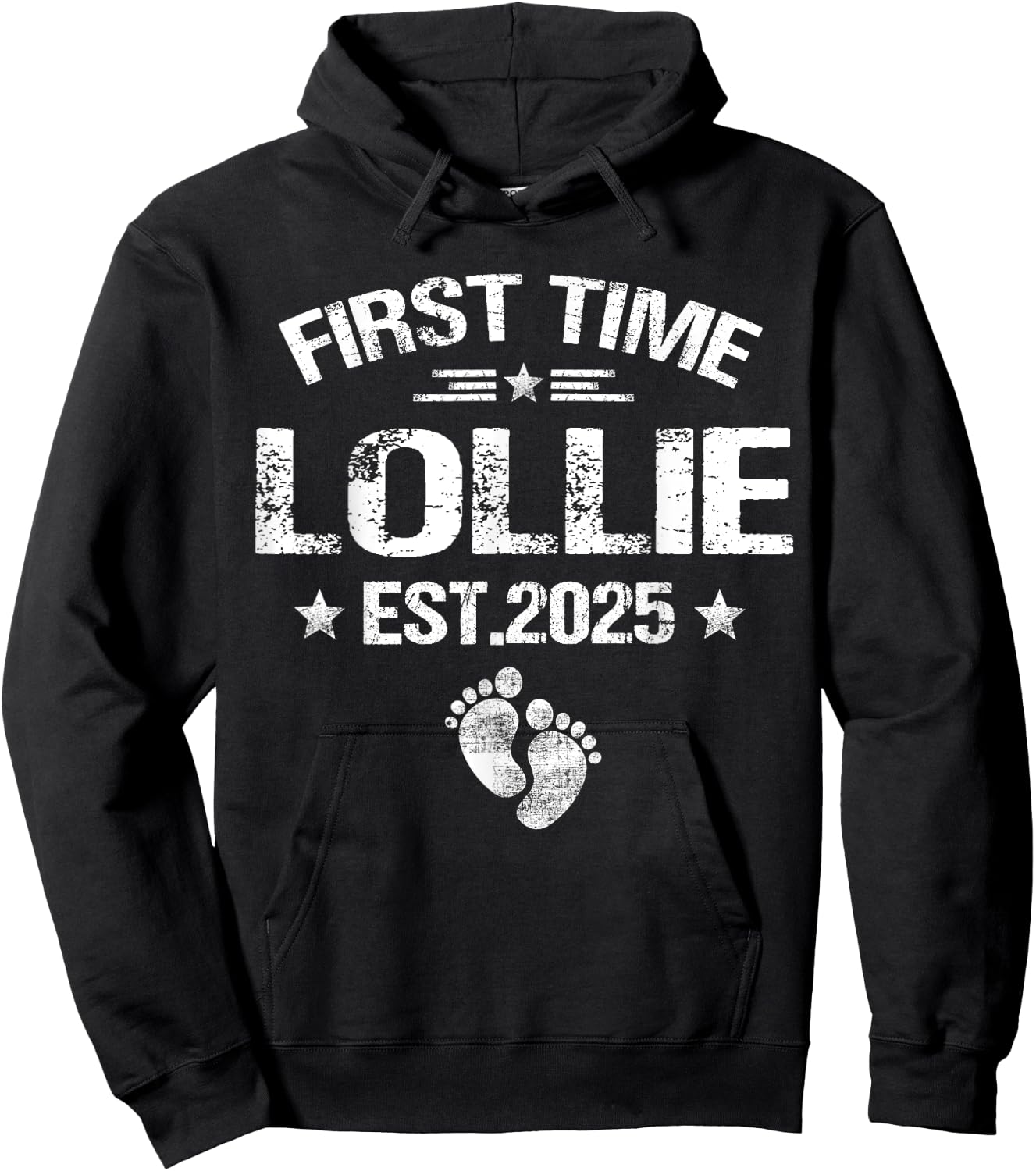 First Time Lollie Est 2025 New Lollie Family Hoodie - Hoodie | Black
