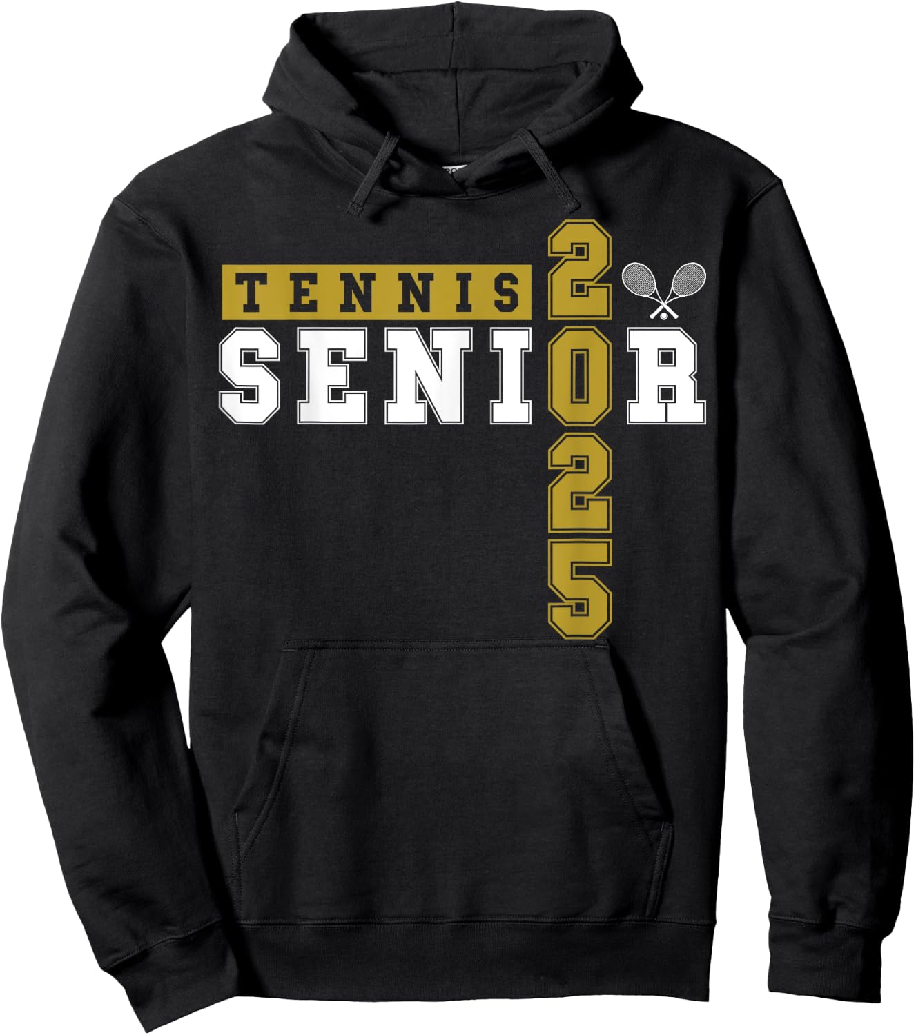 Tennis Senior Night Tennis Senior 2025 Graduation 23 Hoodie - Hoodie | Black