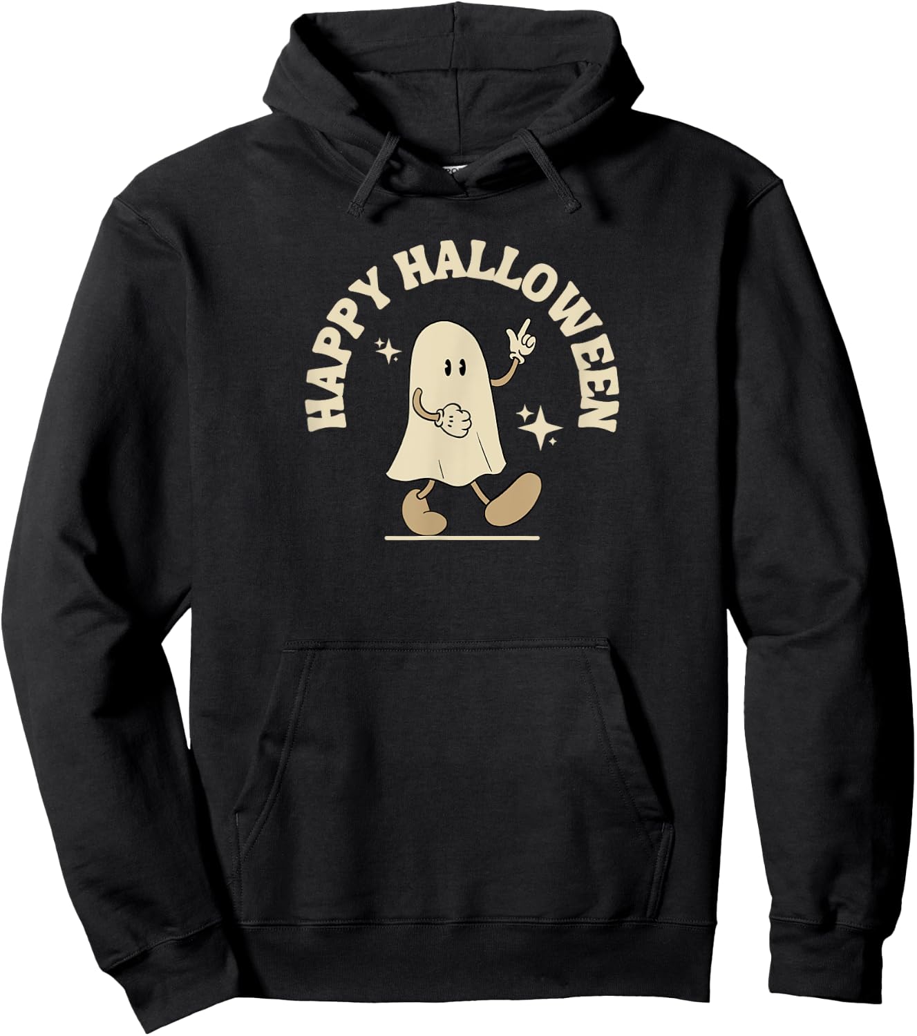 Happy Halloween Ghost Hoodie - Hoodie | Black