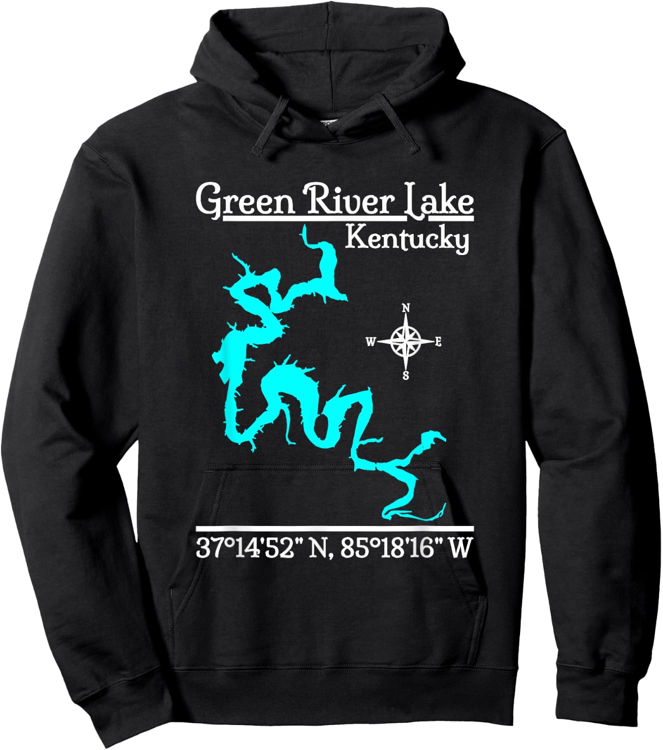 Green River Lake - Kentucky Hoodie - Hoodie | Black