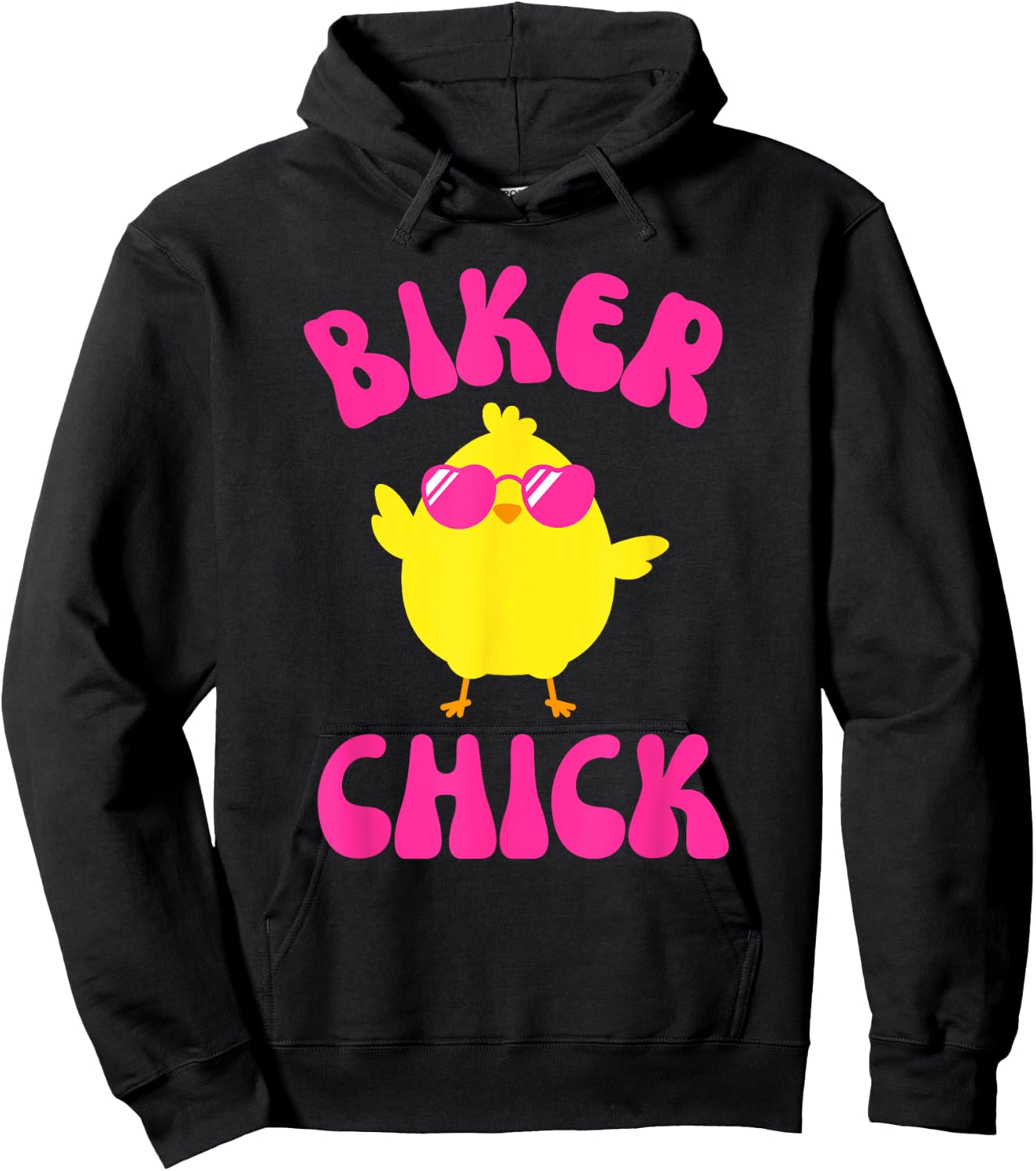 CUTE Motorcycle Biker Chick Pink Retro Hoodie - Hoodie | Black