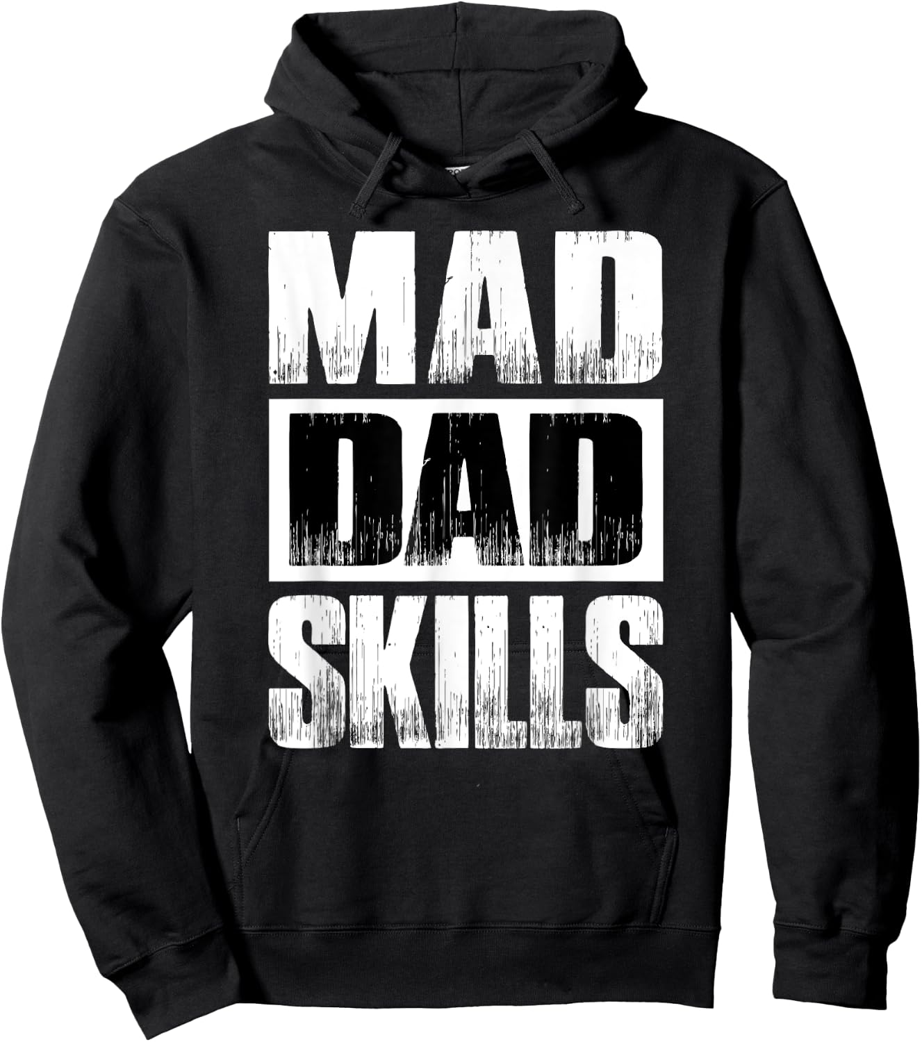 Mad Dad Skills Funny Gift Father's Day Dad Birthday Gift Hoodie - Hoodie | Black