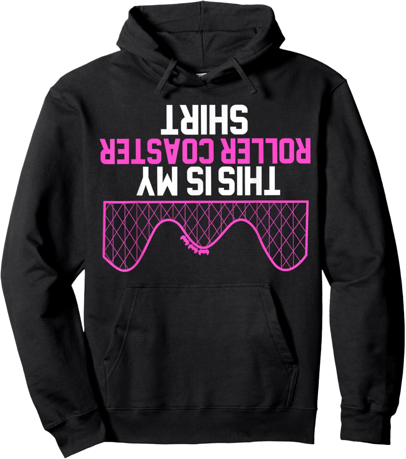This Is My Roller Coaster Funny Roller Coaster Hoodie - Hoodie | Black