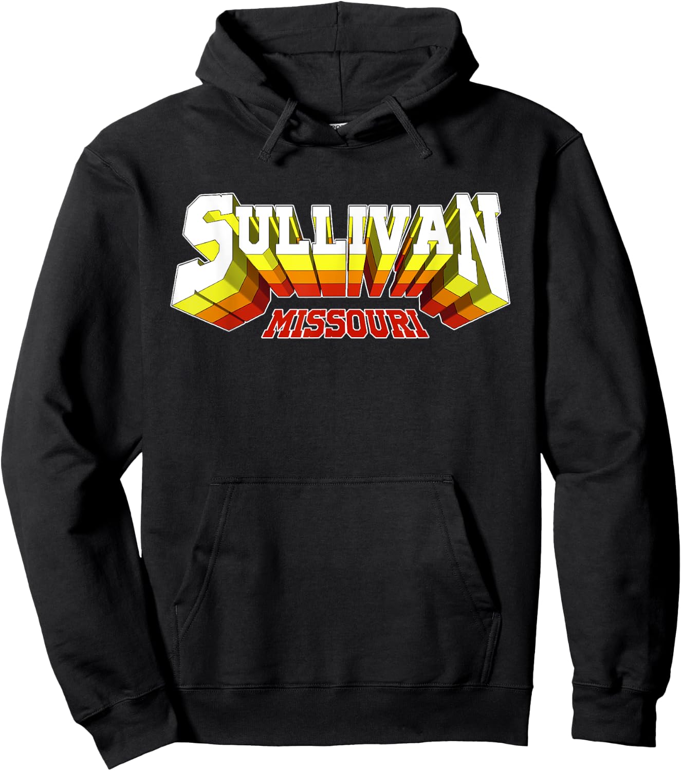 Retro Sullivan City Missouri Hoodie - Hoodie | Black