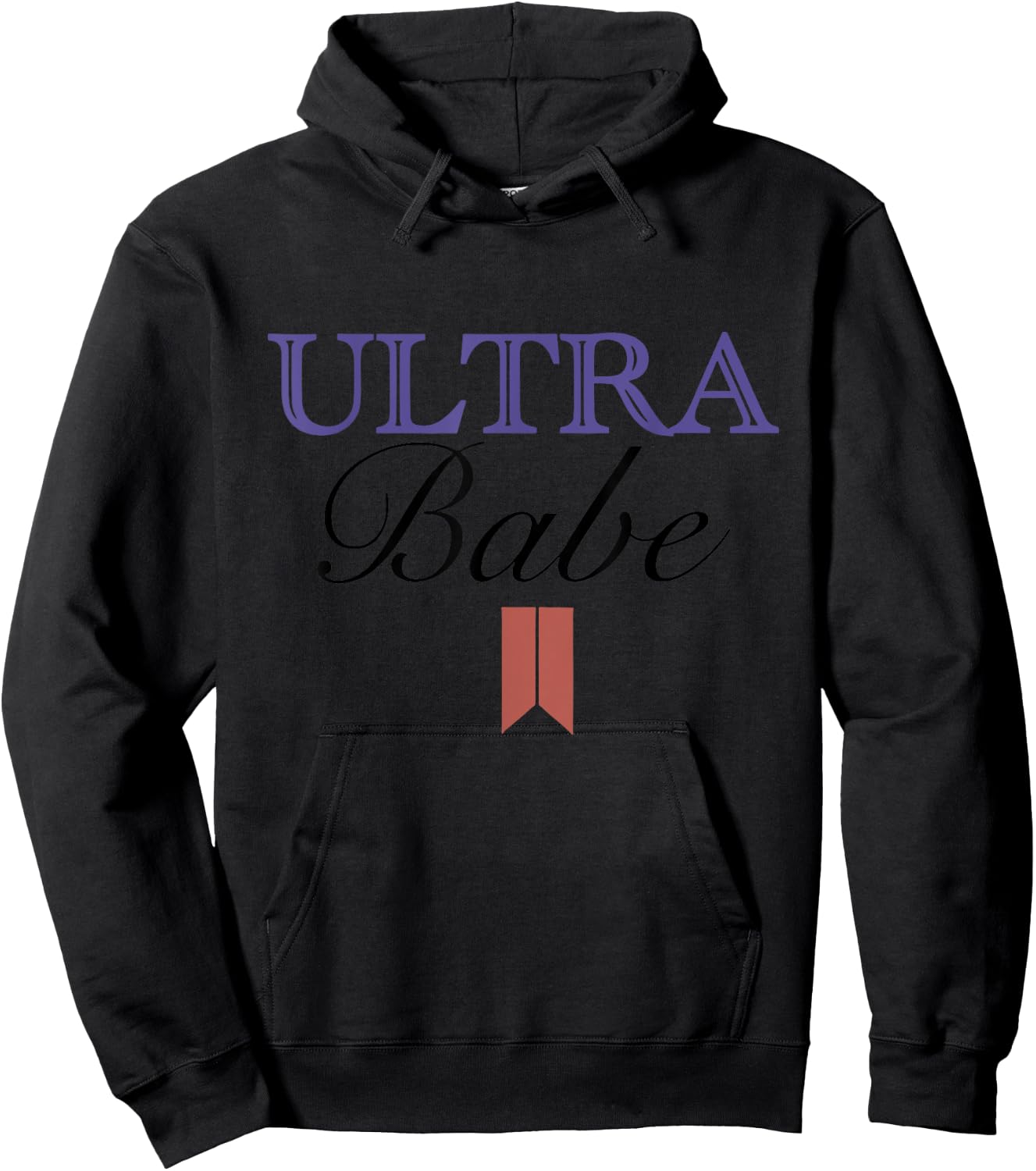 Funny Ultra Babe Funny Patriotic Quote Women Men Hoodie - Hoodie | Black