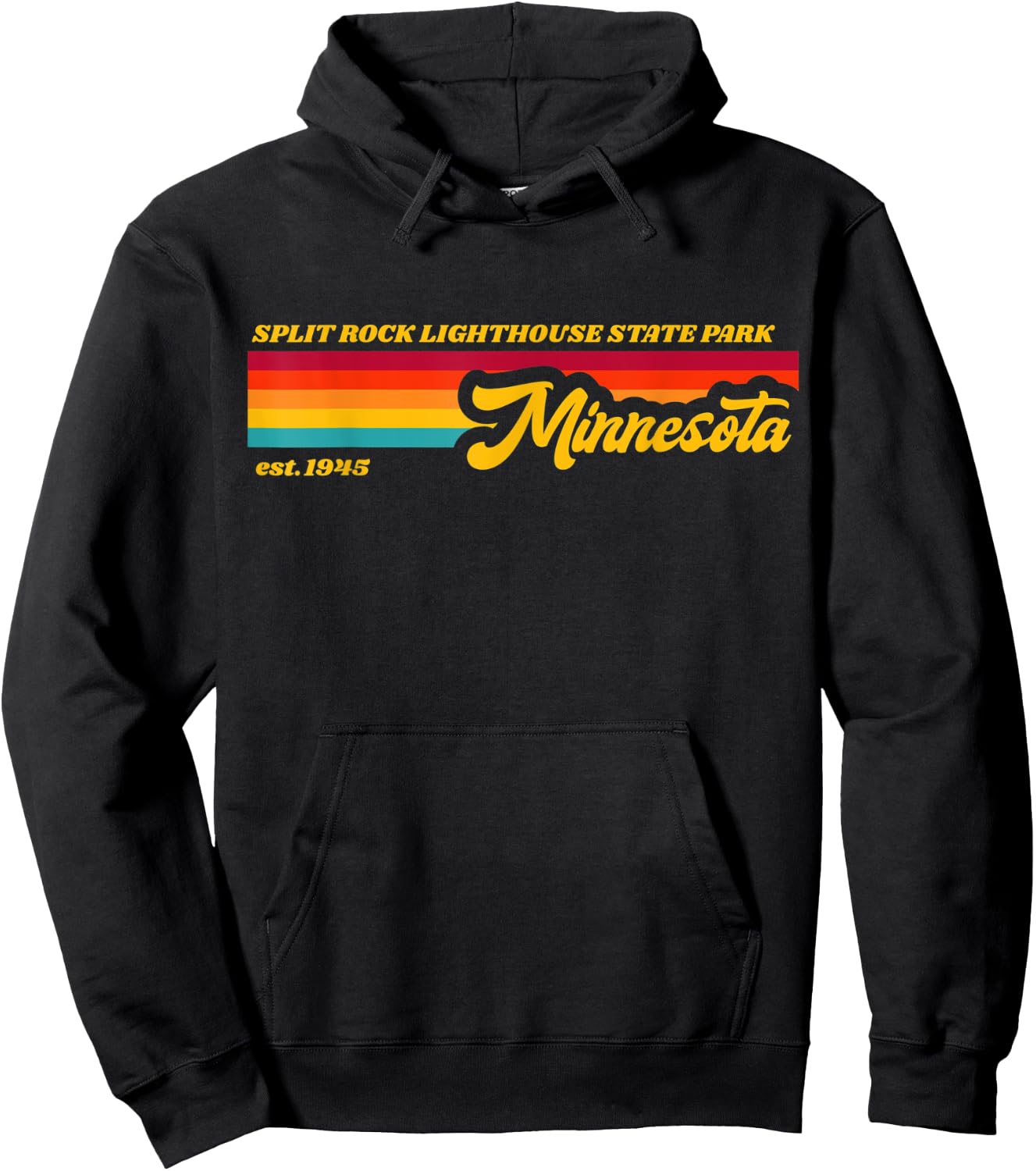 Minnesota Split Rock Lighthouse State Park Hoodie - Hoodie | Black