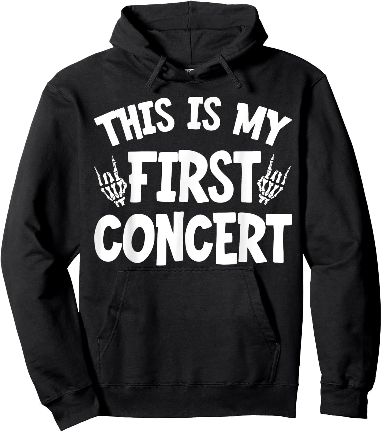 This Is My First Concert Hoodie - Hoodie | Black