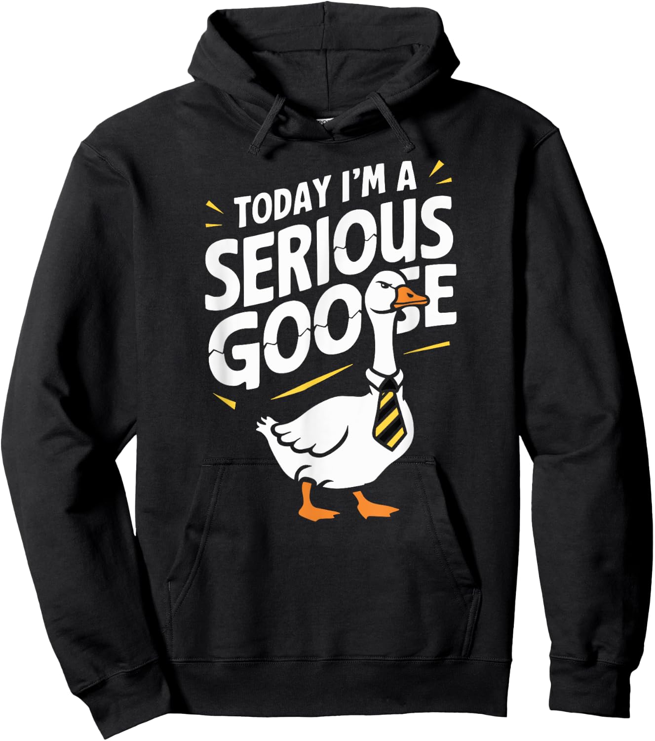 Today I'm a Serious Goose Silly Goose Funny Bird Hoodie - Hoodie | Black