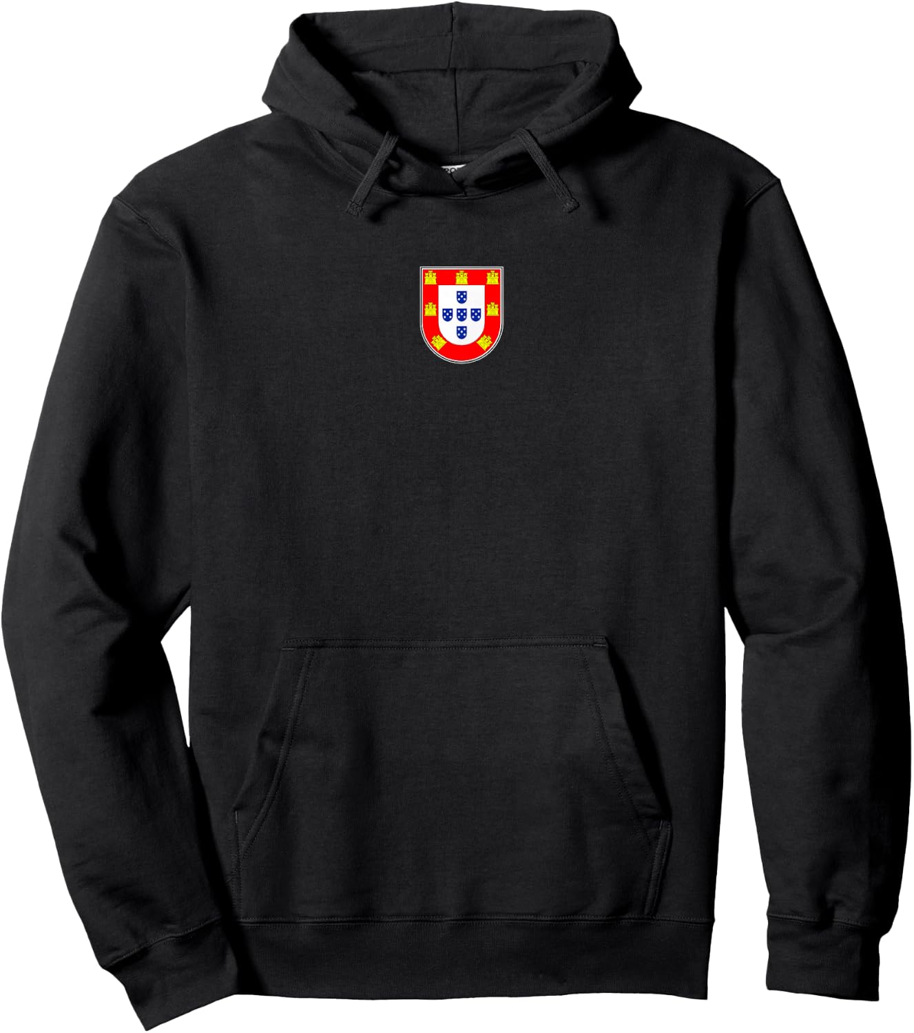 Portugal Quinas - Portuguese Flag Retro Hoodie - Hoodie | Black