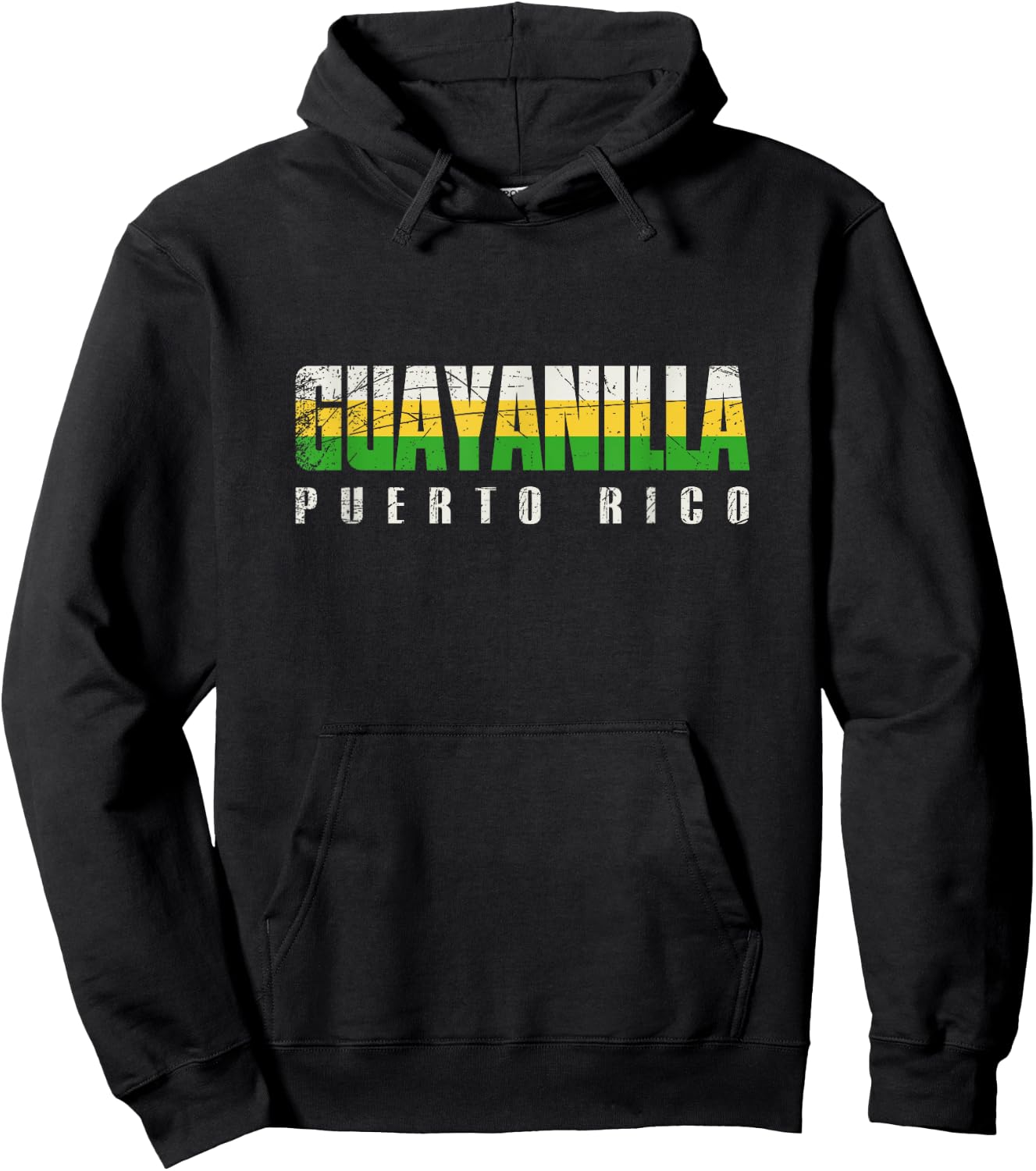 Guayanilla City in Puerto Rico, Guayanilla Flag Hoodie - Hoodie | Black