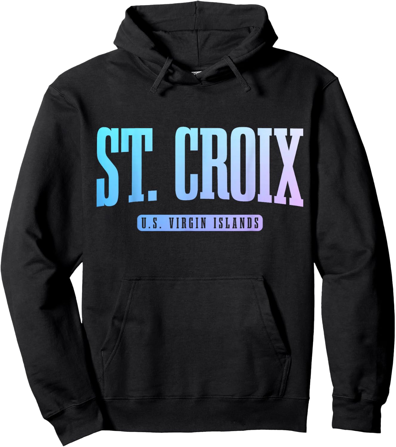St. Croix US Virgin Islands USVI Pride Souvenir Hoodie - Hoodie | Black