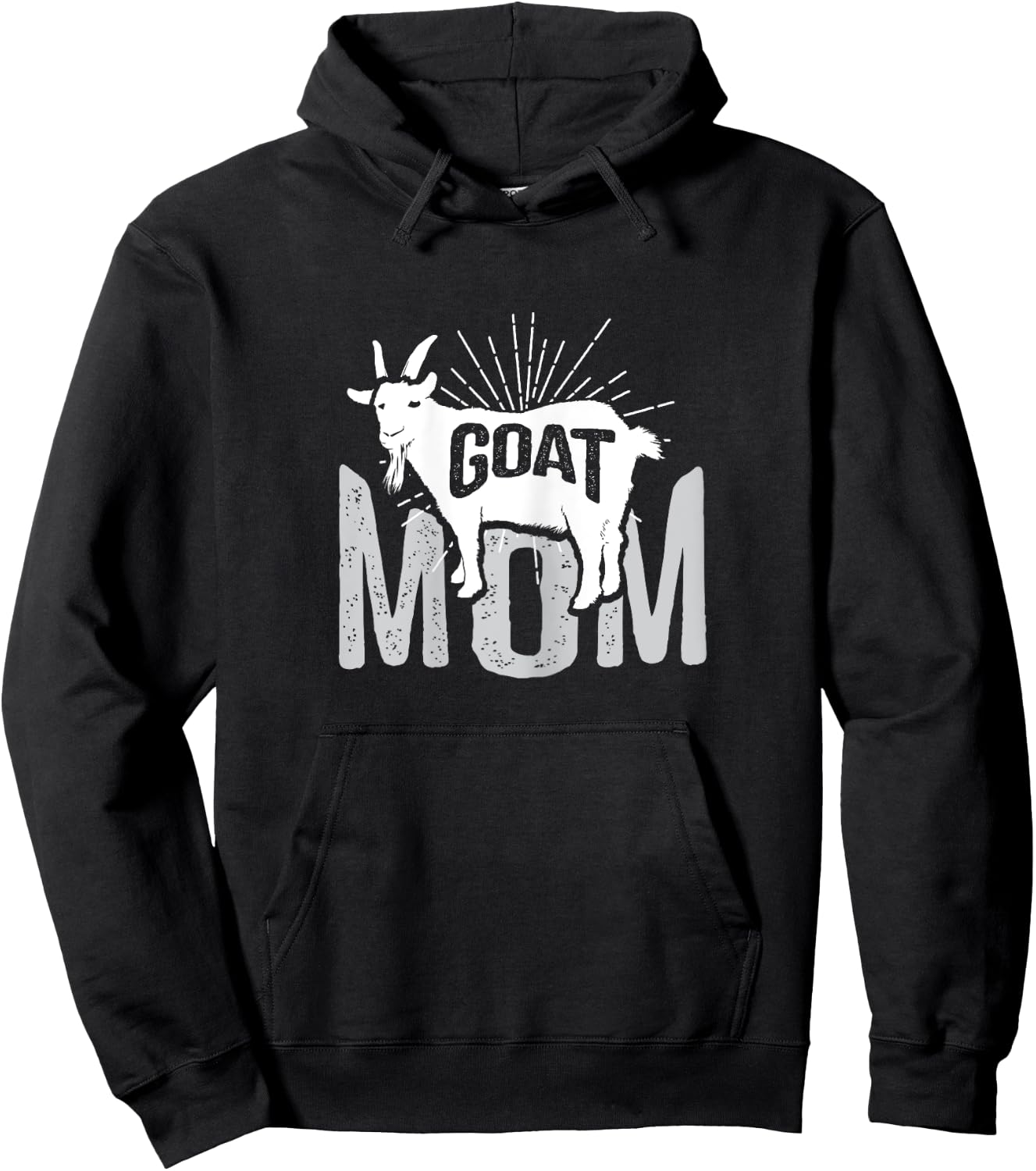 Goat Mom Farmer Goat Lover Gift Hoodie - Hoodie | Black