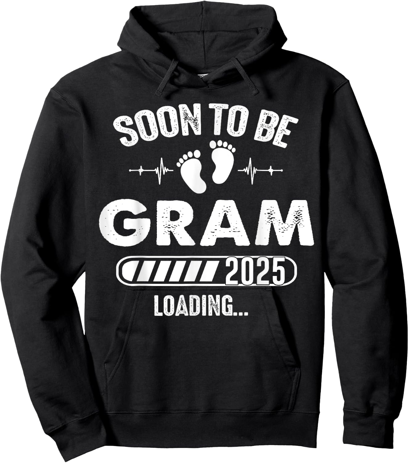 Soon To Be Gram 2025 Baby Loading Hoodie - Hoodie | Black