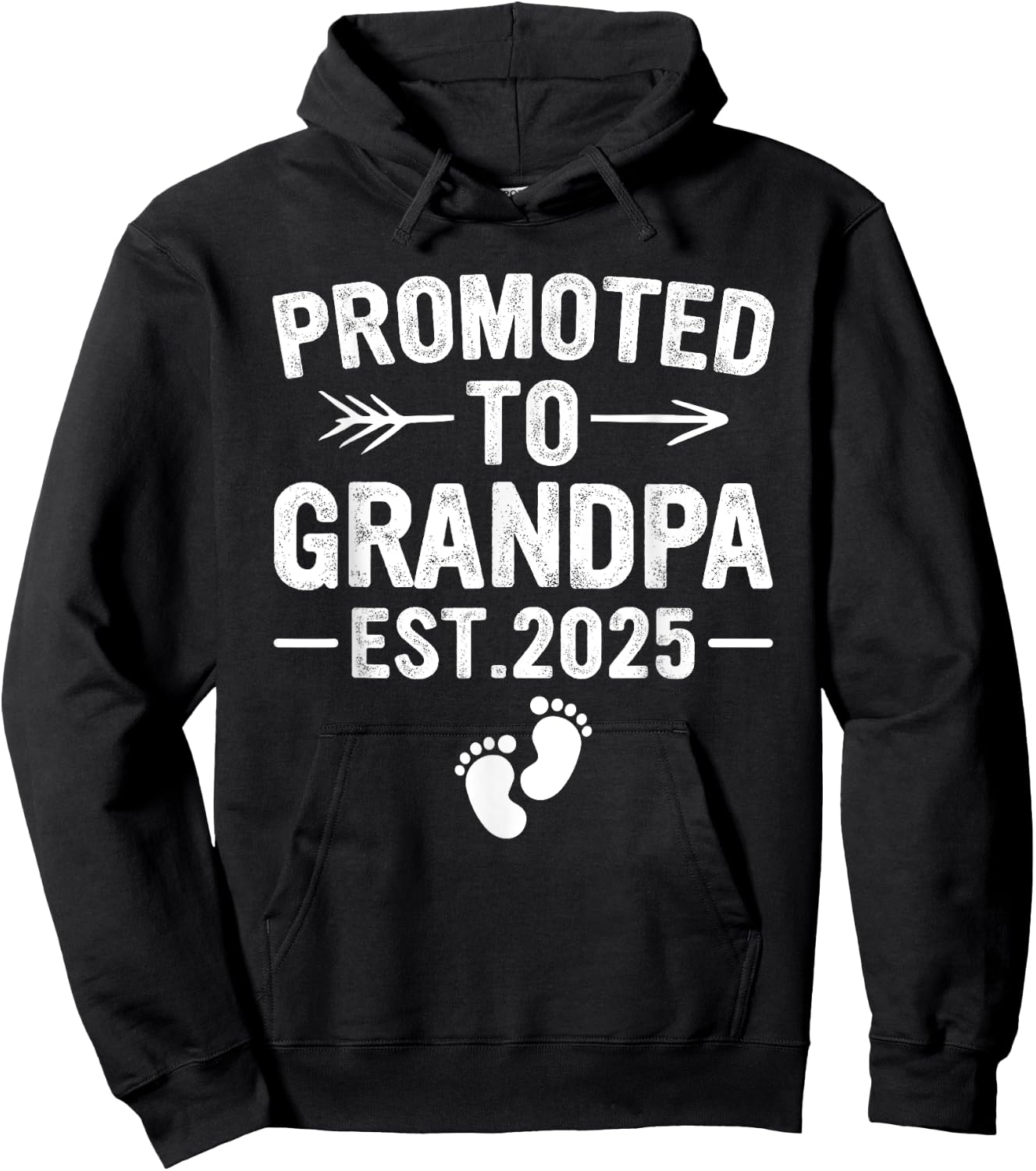 SOMMAS PREGNANCY ANNOUNCEMENT 1st Time Grandpa Est 2025 Gift New First Time Grandpa 2025 , Small, Black Hoodie - Hoodie | Black