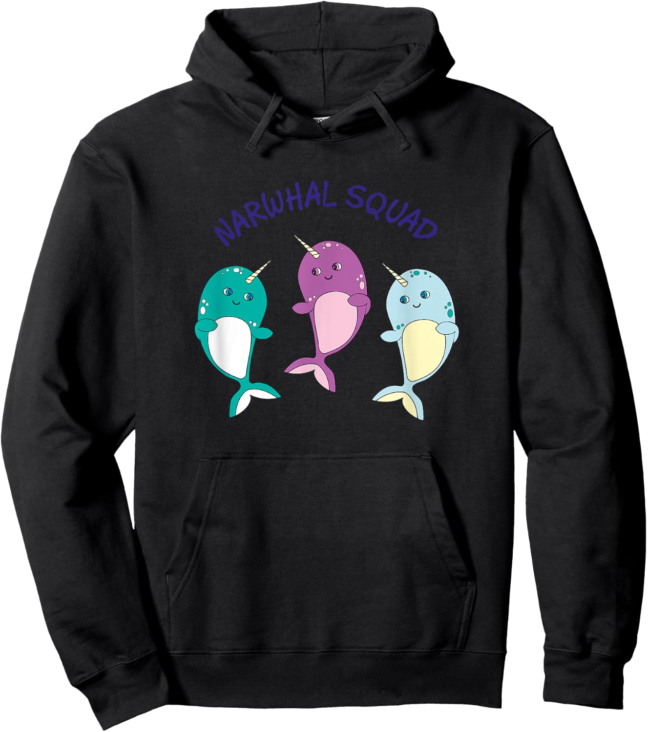 Cool Narwhal Squad - Funny Birthday Gift Kids Hoodie - Hoodie | Black