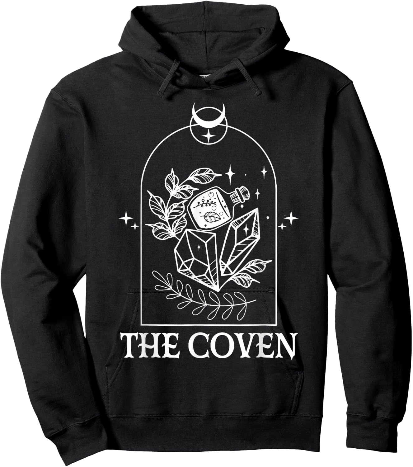 The Coven Bride Witch Bachelorette Matching Gothic Halloween Hoodie - Hoodie | Black