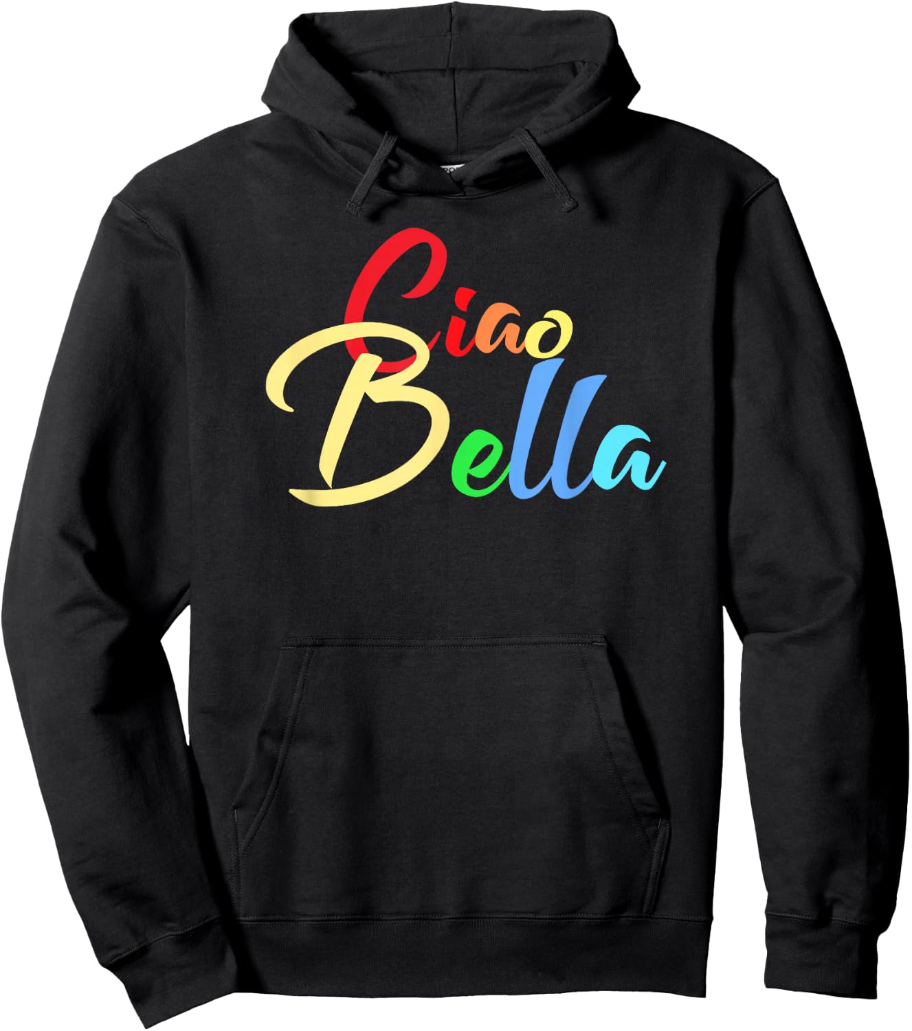 Ciao Bella Italian Love Phrases Hoodie - Hoodie | Black