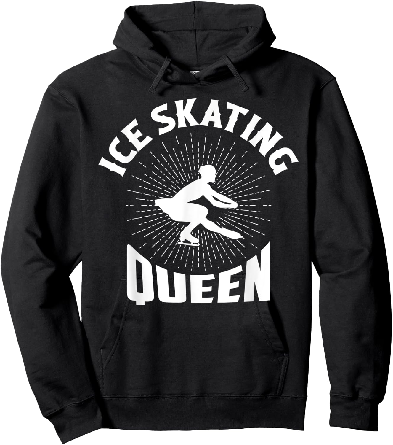 Ice Skating Queen Figure Skater Ice Skating Hoodie - Hoodie | Black