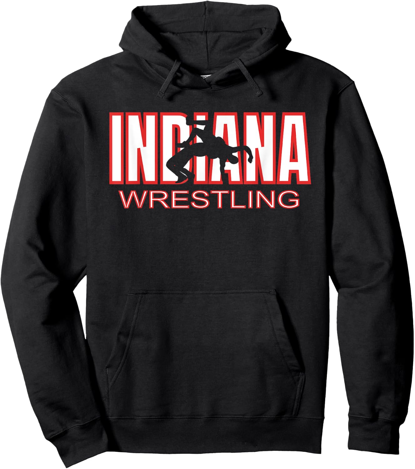 Indiana Wrestler Wrestling Team The Hoosier State Pride Gift Hoodie - Hoodie | Black