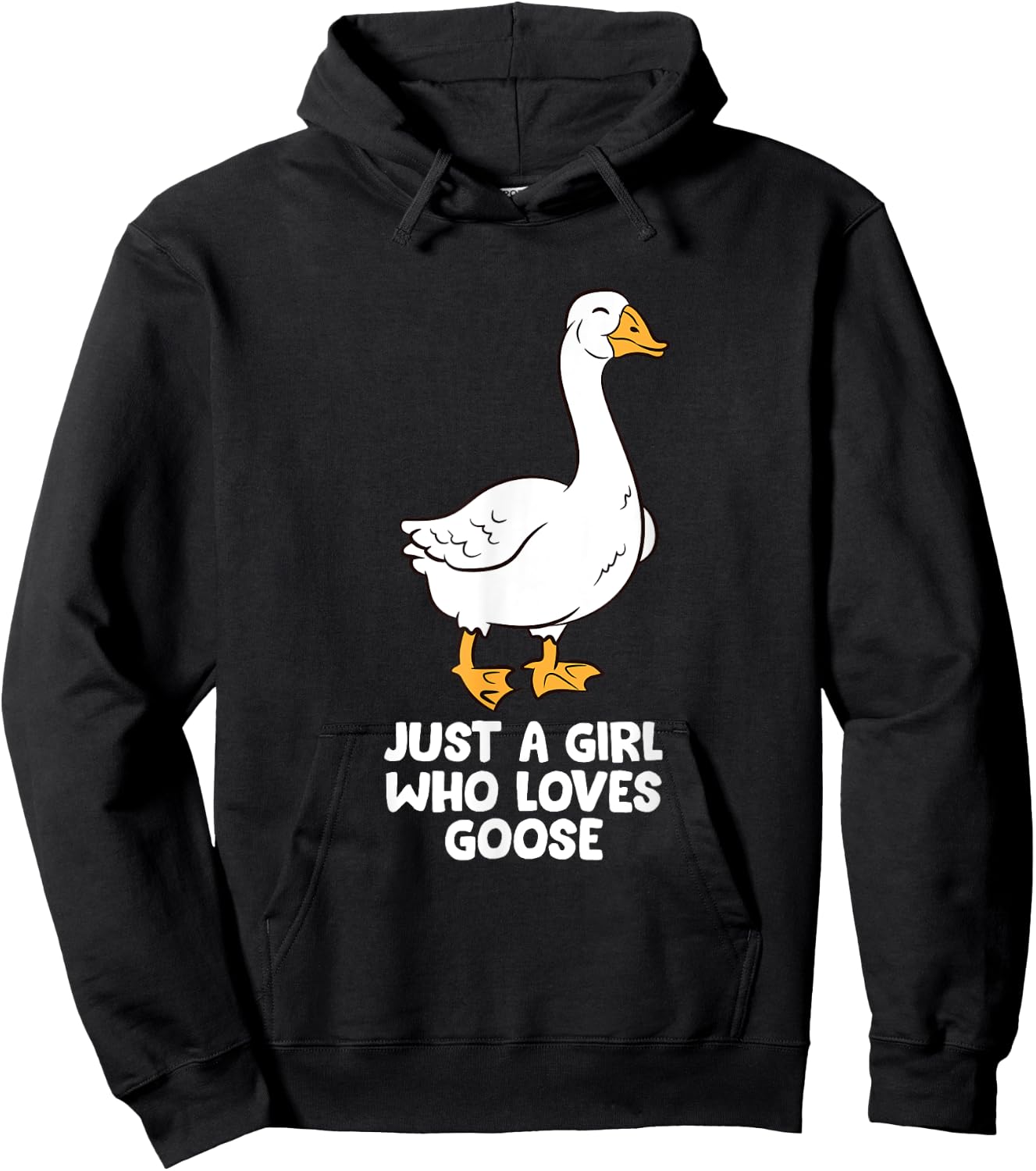 Just a Girl Who Loves Goose Cute Gooses Hoodie - Hoodie | Black