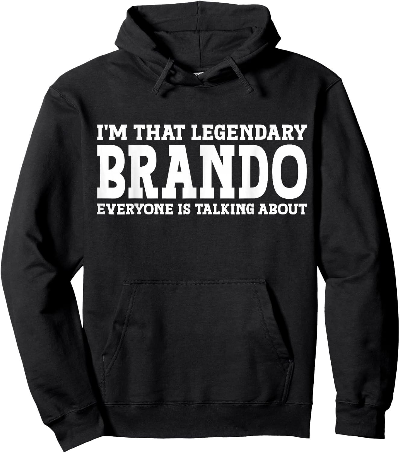 Brando Personal Name First Name Funny Brando Hoodie - Hoodie | Black