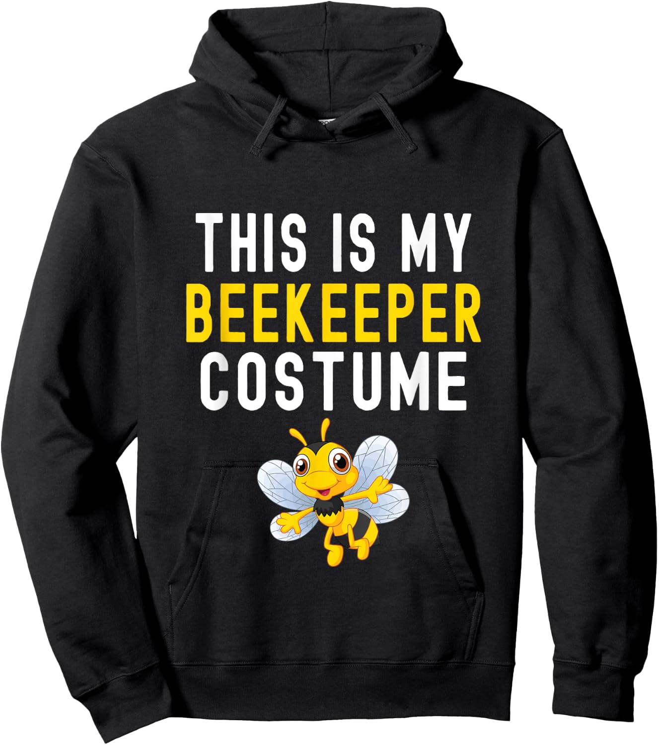 This Is My Beekeeper Costume Funny Bee Halloween Hoodie - Hoodie | Black