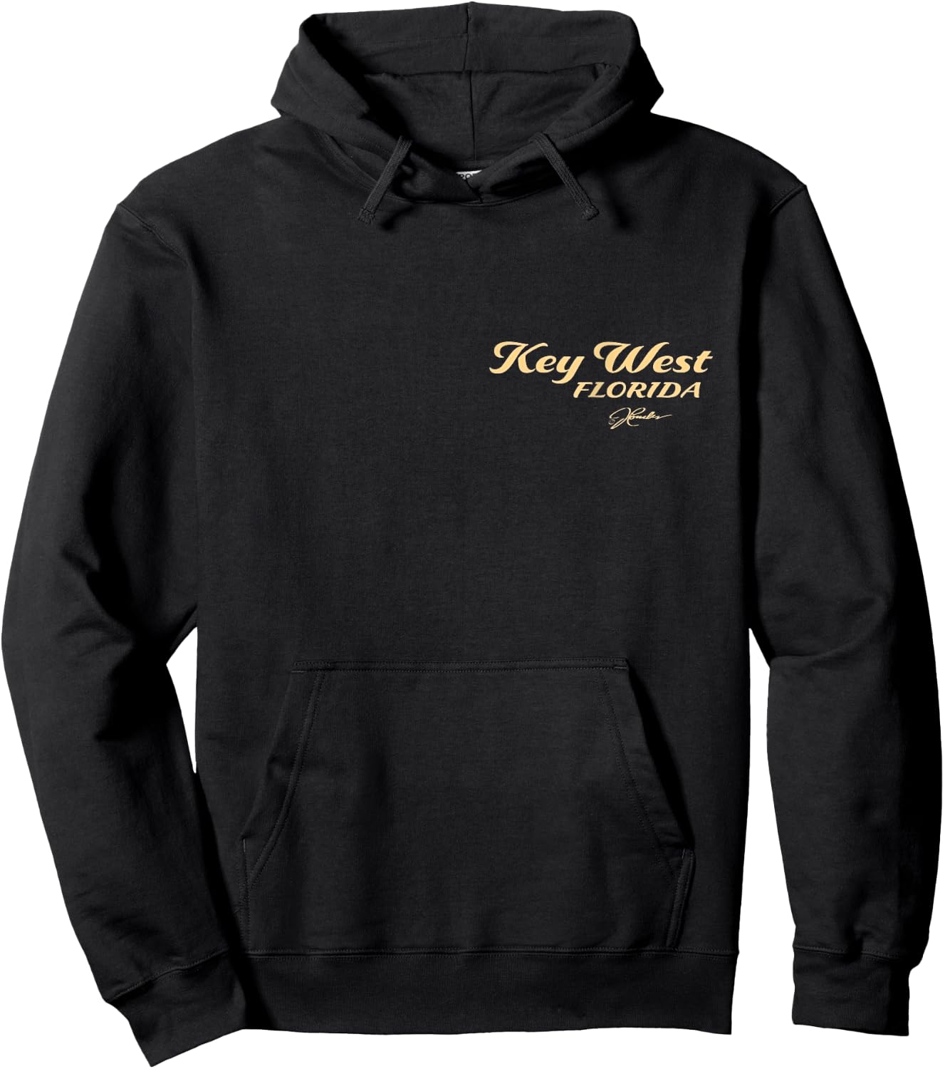 Key West, Florida, Palm Tree (2-Sided) Hoodie - Hoodie | Black