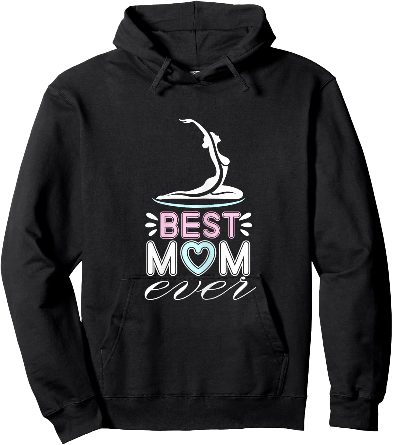 Delightful Yoga Mothers Quote Hoodie - Hoodie | Black