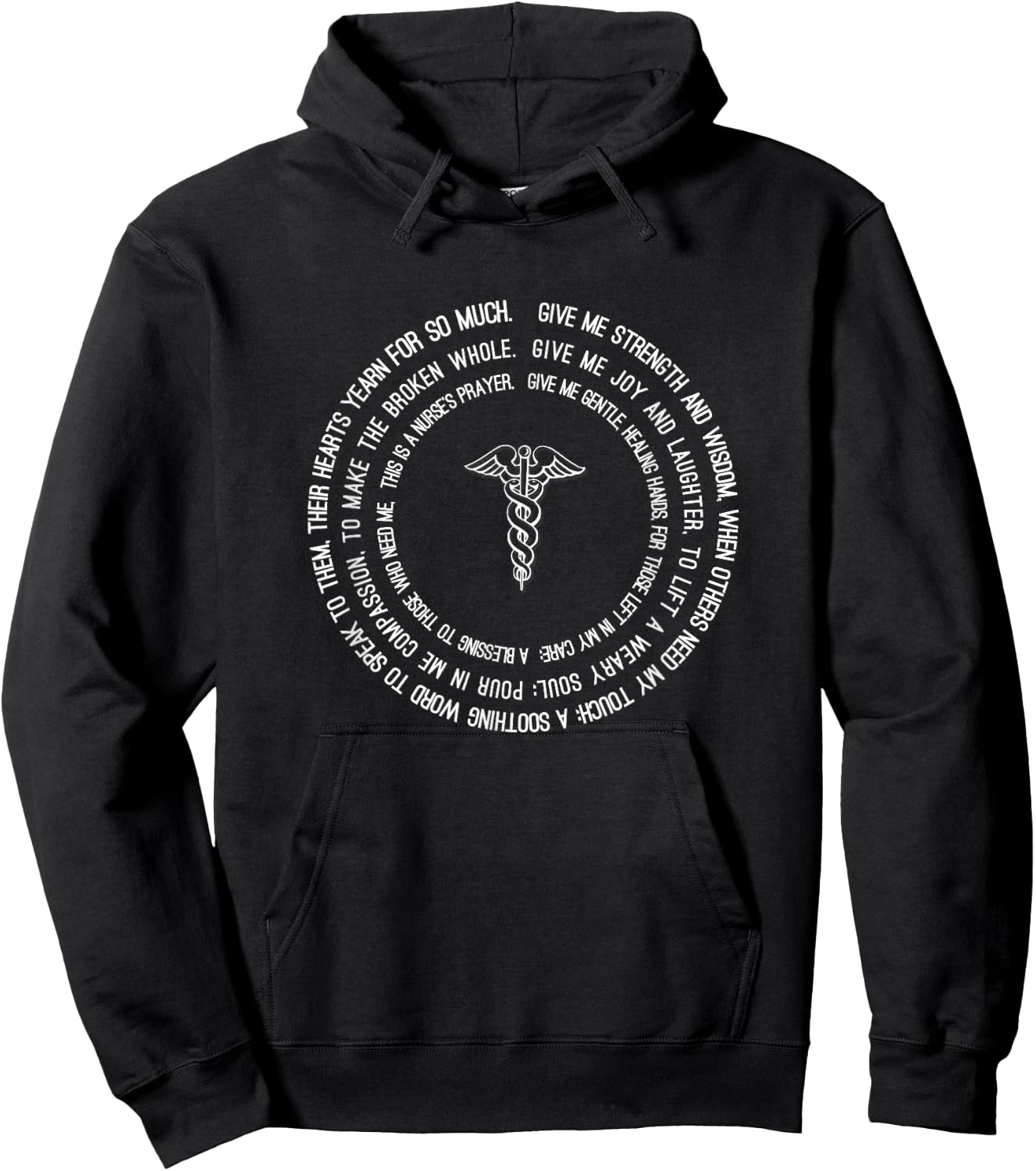 Nurse Prayer Christian Blessing Nursing School Graduation Hoodie - Hoodie | Black
