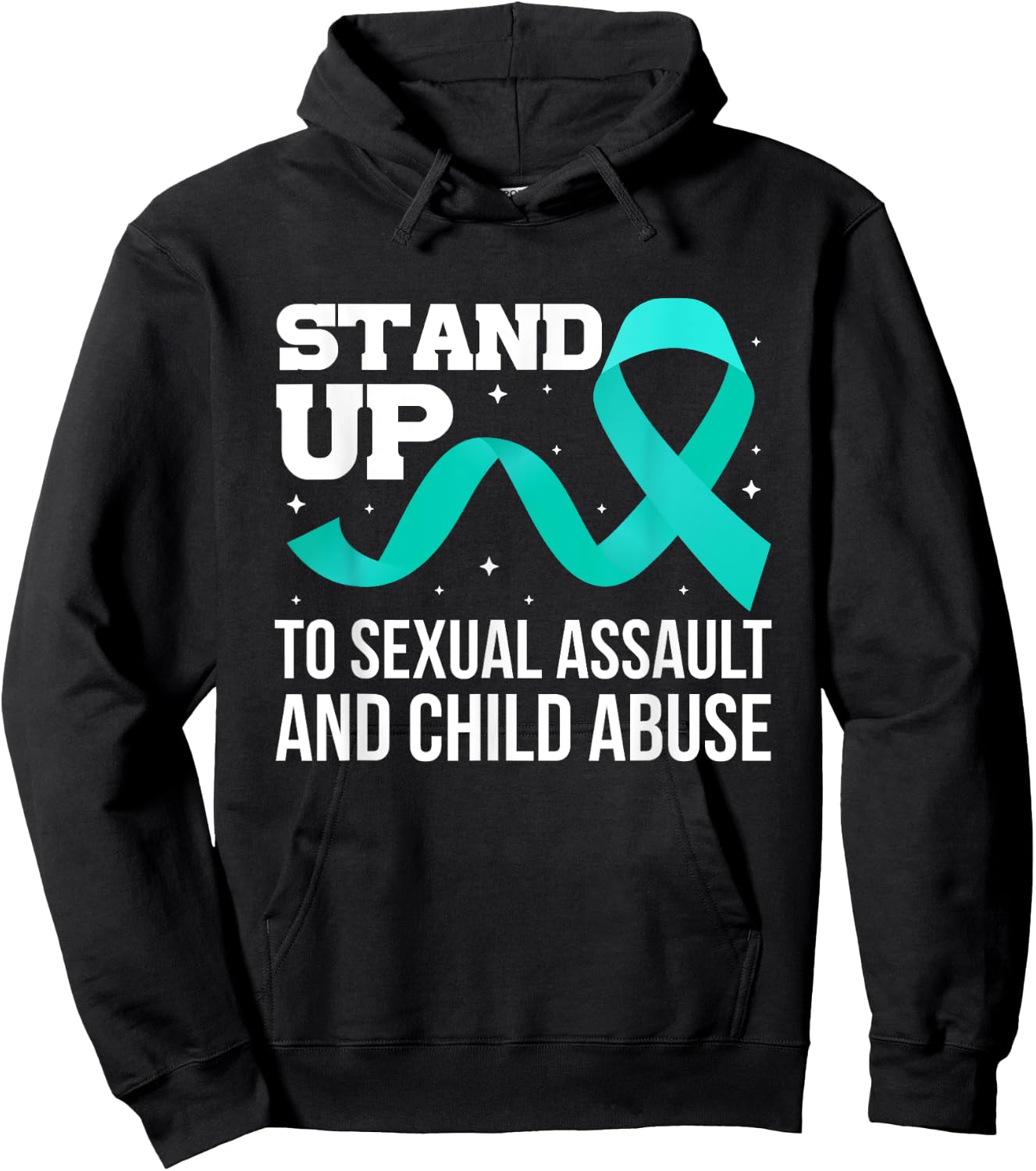 Sexual Assault And Child Abuse Awareness Support Month Hoodie - Hoodie | Black