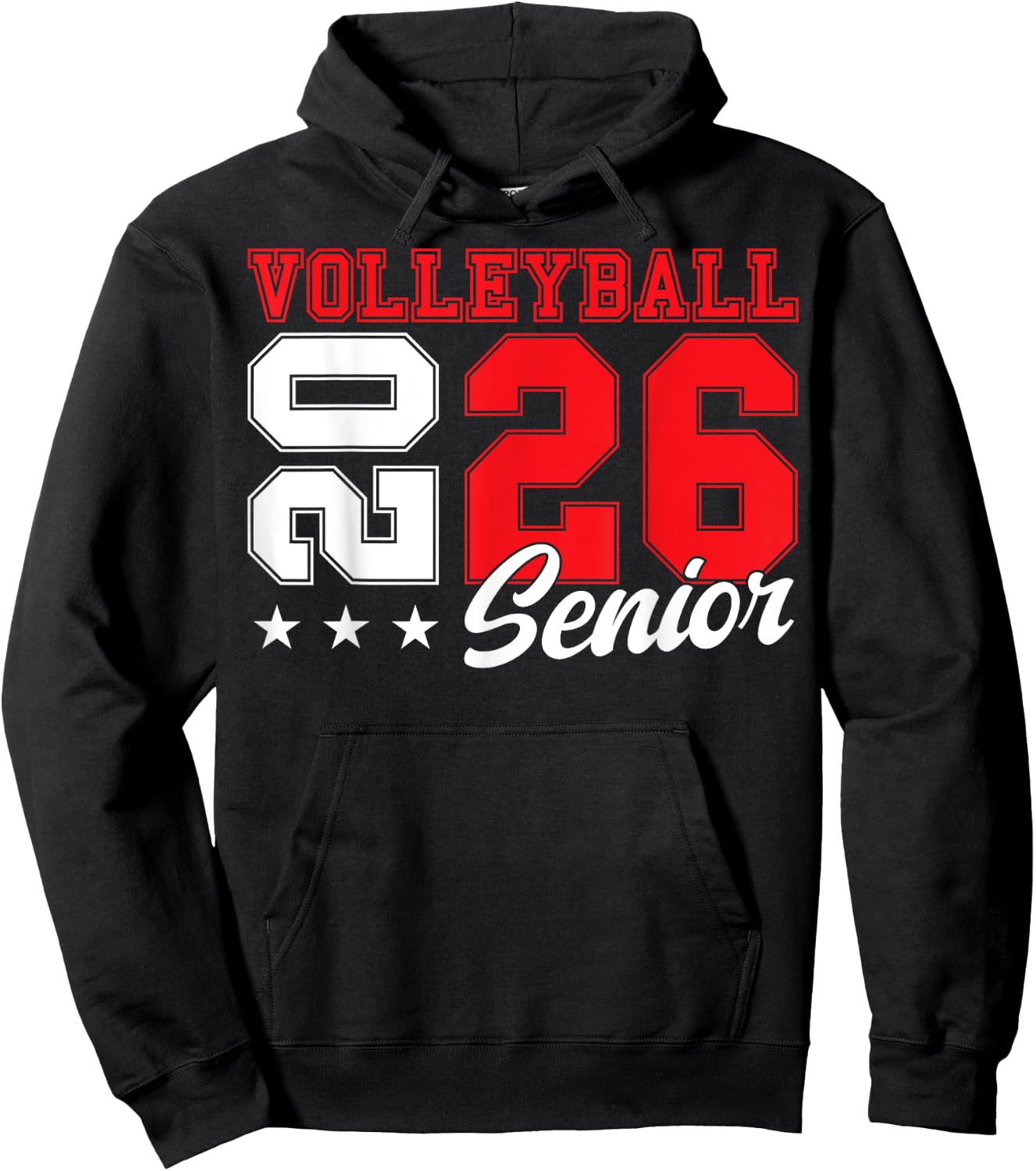 Volleyball Senior Night Volleyball Senior 2026 Graduation 11 Hoodie - Hoodie | Black