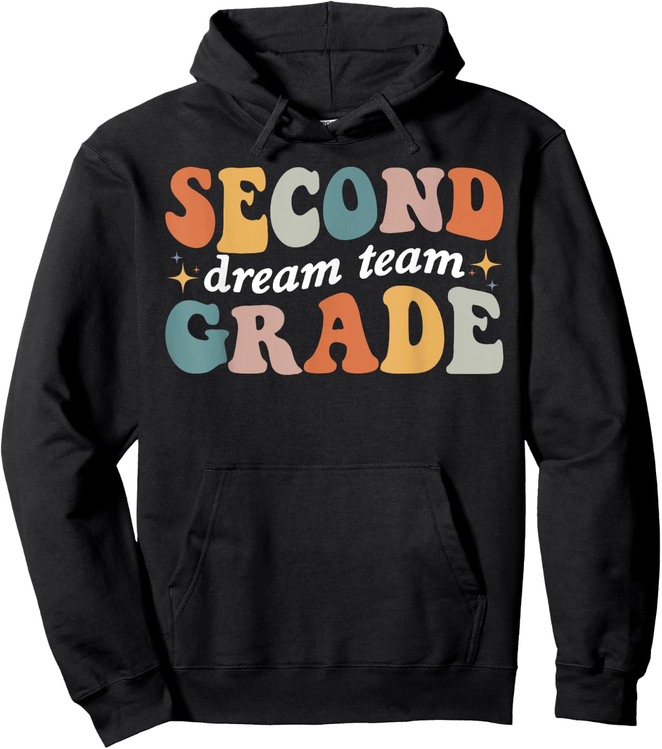 Second Grade Dream Team 2nd Grade Teacher Back To School Men Women Kids Hoodie - Hoodie | Black