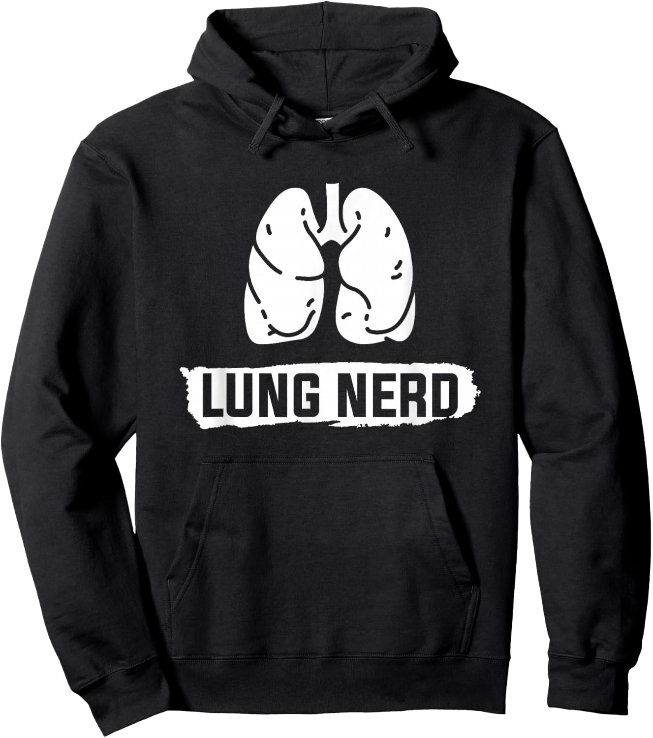 Lung Nerd Pulmonology Pulmonologist Hoodie - Hoodie | Black